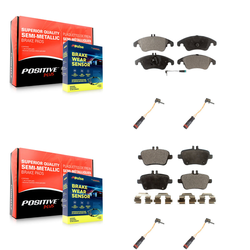 Positive Plus KPW-100350 Disc Brake Pad for 2012-2016 Mercedes-Benz SLK350 - Front and Rear