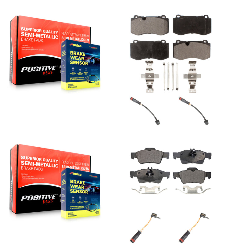 Positive Plus KPW-100351 Disc Brake Pad for 2007-2014 Mercedes-Benz CL600, Mercedes-Benz S550 and More - Front and Rear