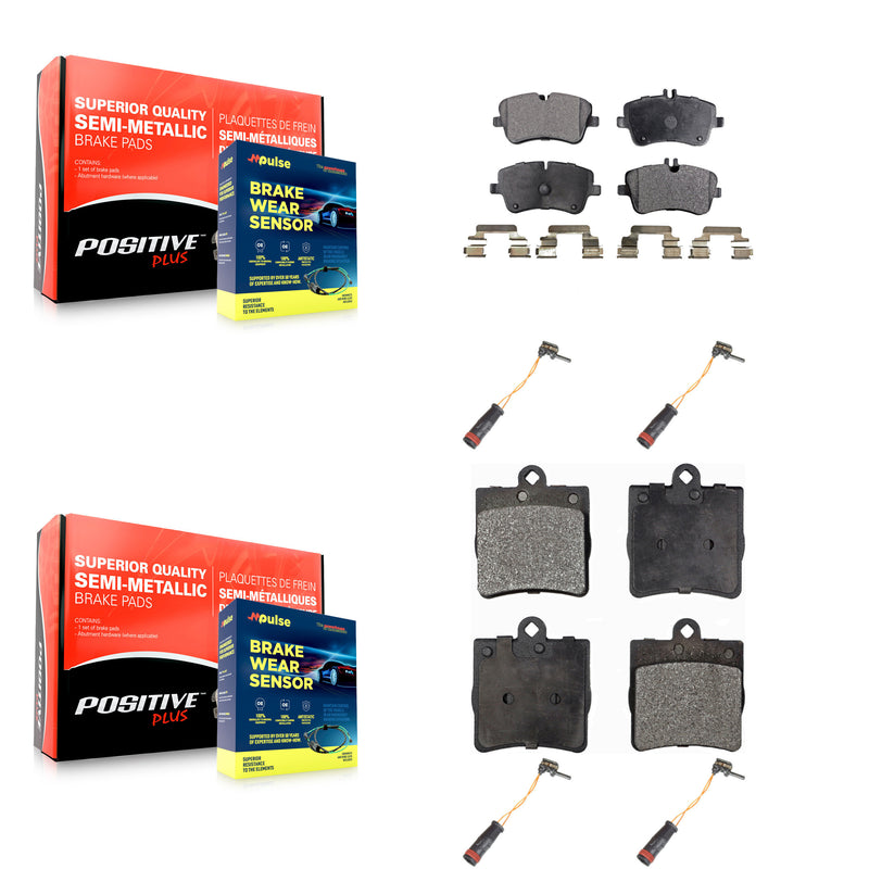 Positive Plus KPW-100357 Disc Brake Pad for 2001-2005 Mercedes-Benz C230, Mercedes-Benz C240 - Front and Rear