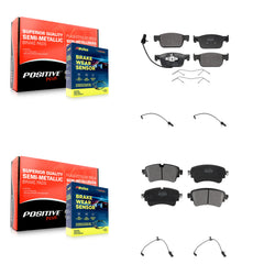 Positive Plus KPW-100369 Disc Brake Pad for 2017-2019 Audi A4, Audi A4 Quattro and More - Front and Rear