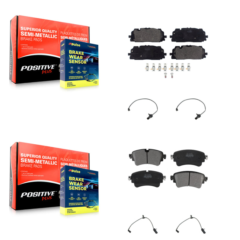 Positive Plus KPW-100371 Disc Brake Pad for 2018-2019 Audi S4, Audi S5, Audi S5 Sportback - Front and Rear