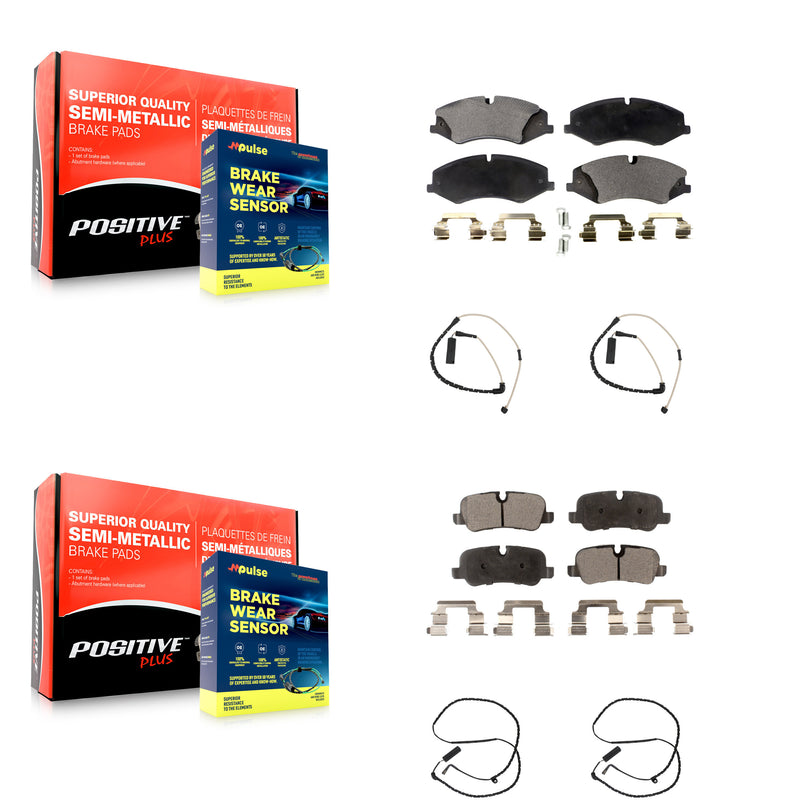 Positive Plus KPW-100389 Disc Brake Pad for 2010-2012 Land Rover Range Rover - Front and Rear