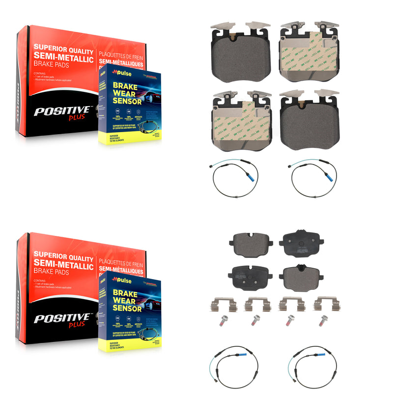 Positive Plus KPW-100395 Disc Brake Pad for 2016-2023 BMW 840i, BMW 840i Gran Coupe and More - Front and Rear