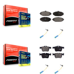 Positive Plus KPW-100404 Disc Brake Pad for 2015-2021 Mercedes-Benz C300 - Front and Rear