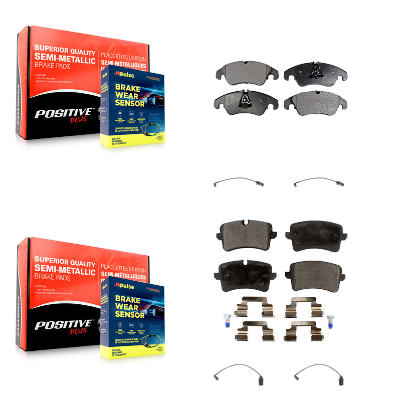 Positive Plus KPW-100409 Disc Brake Pad for 2013-2015 Audi A6 Quattro, Audi A6 - Front and Rear