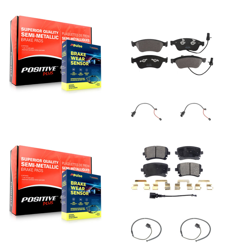 Positive Plus KPW-100413 Disc Brake Pad for 2011 Audi S6 - Front and Rear