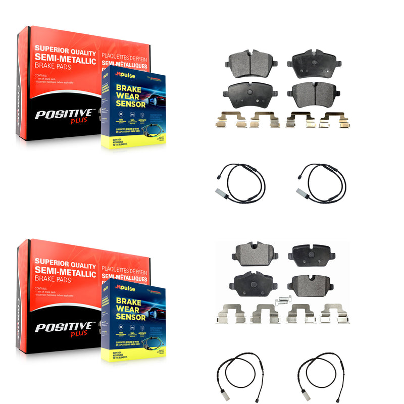 Positive Plus KPW-100419 Disc Brake Pad for 2011-2016 Mini Cooper Paceman, Mini Cooper Countryman - Front and Rear