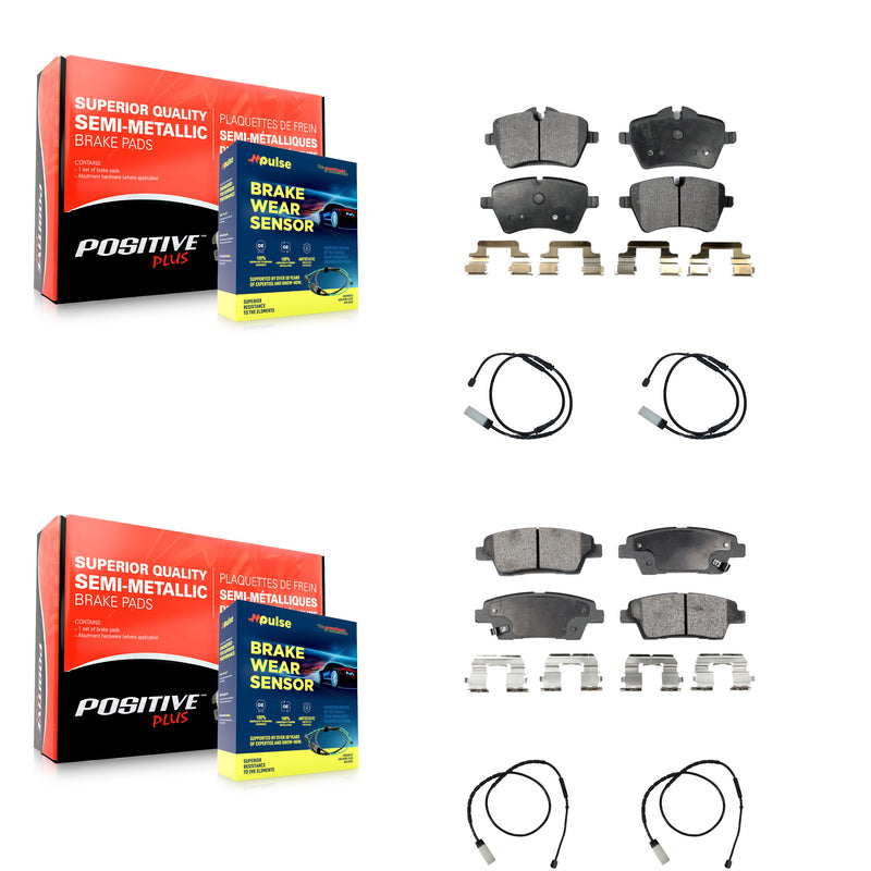 Positive Plus KPW-100420 Disc Brake Pad for 2012-2016 Mini Cooper Paceman, Mini Cooper Countryman - Front and Rear