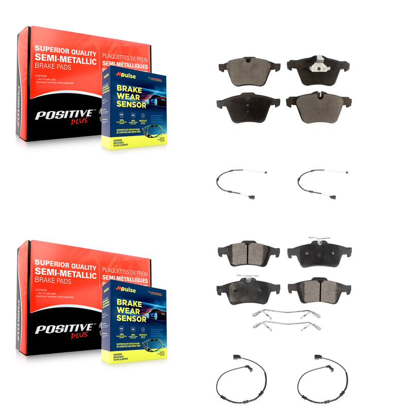 Positive Plus KPW-100428 Disc Brake Pad for 2010-2015 Jaguar XJ - Front and Rear