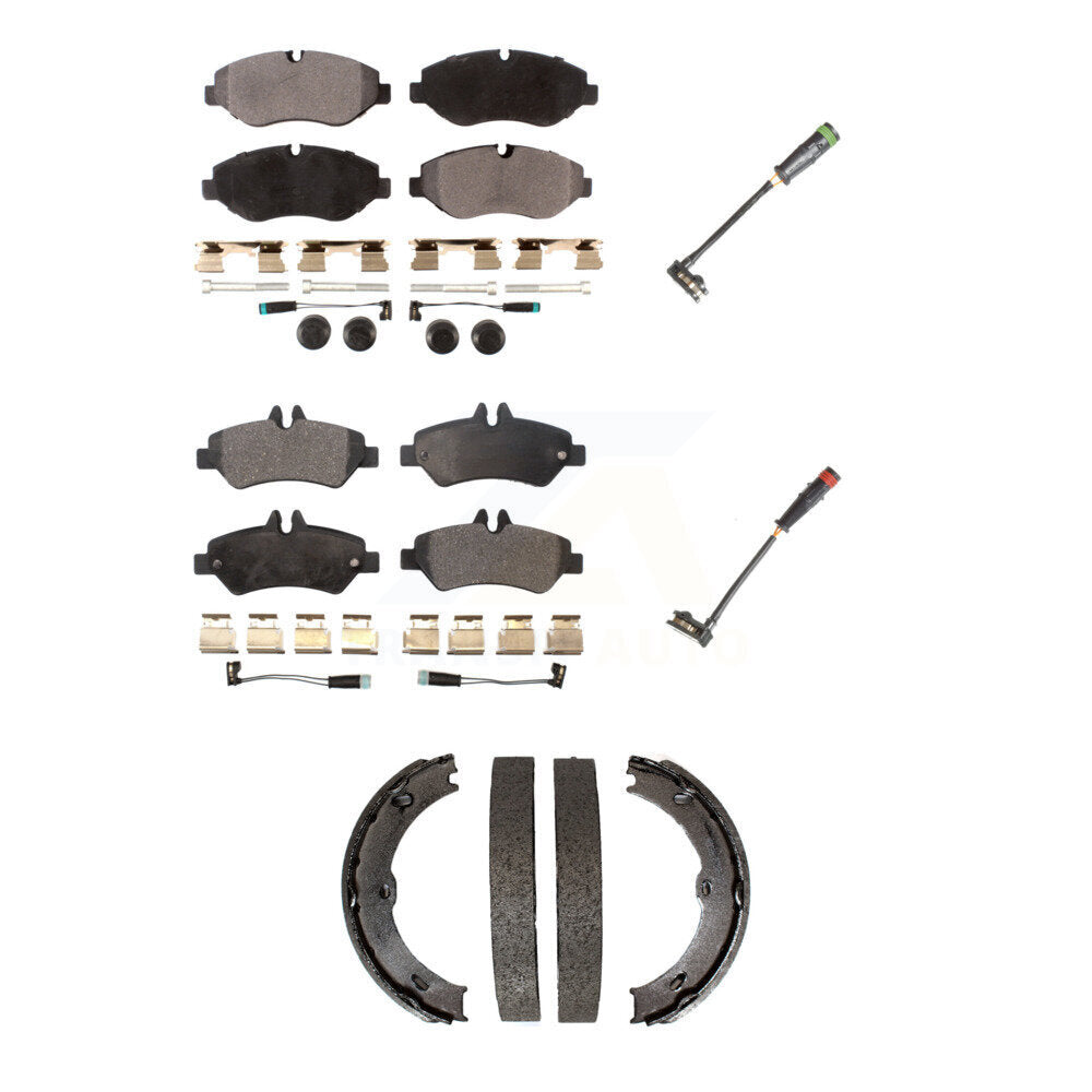 Positive Plus KPW-100488 Disc Brake Pad for 2007-2018 Mercedes-Benz Sprinter 2500, Dodge Sprinter 2500, Freightliner Sprinter 2500 - Front and Rear