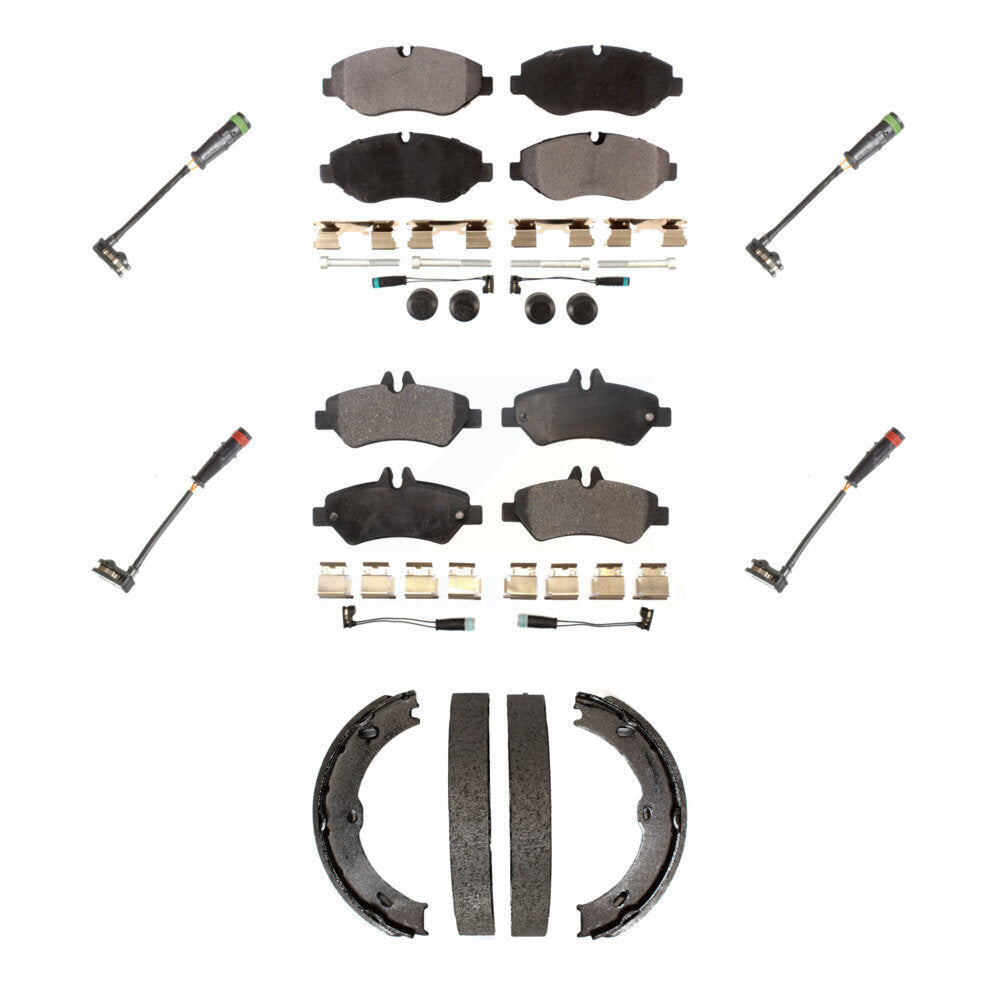 Positive Plus KPW-100502 Disc Brake Pad for 2007-2018 Mercedes-Benz Sprinter 2500, Dodge Sprinter 2500, Freightliner Sprinter 2500 - Front and Rear