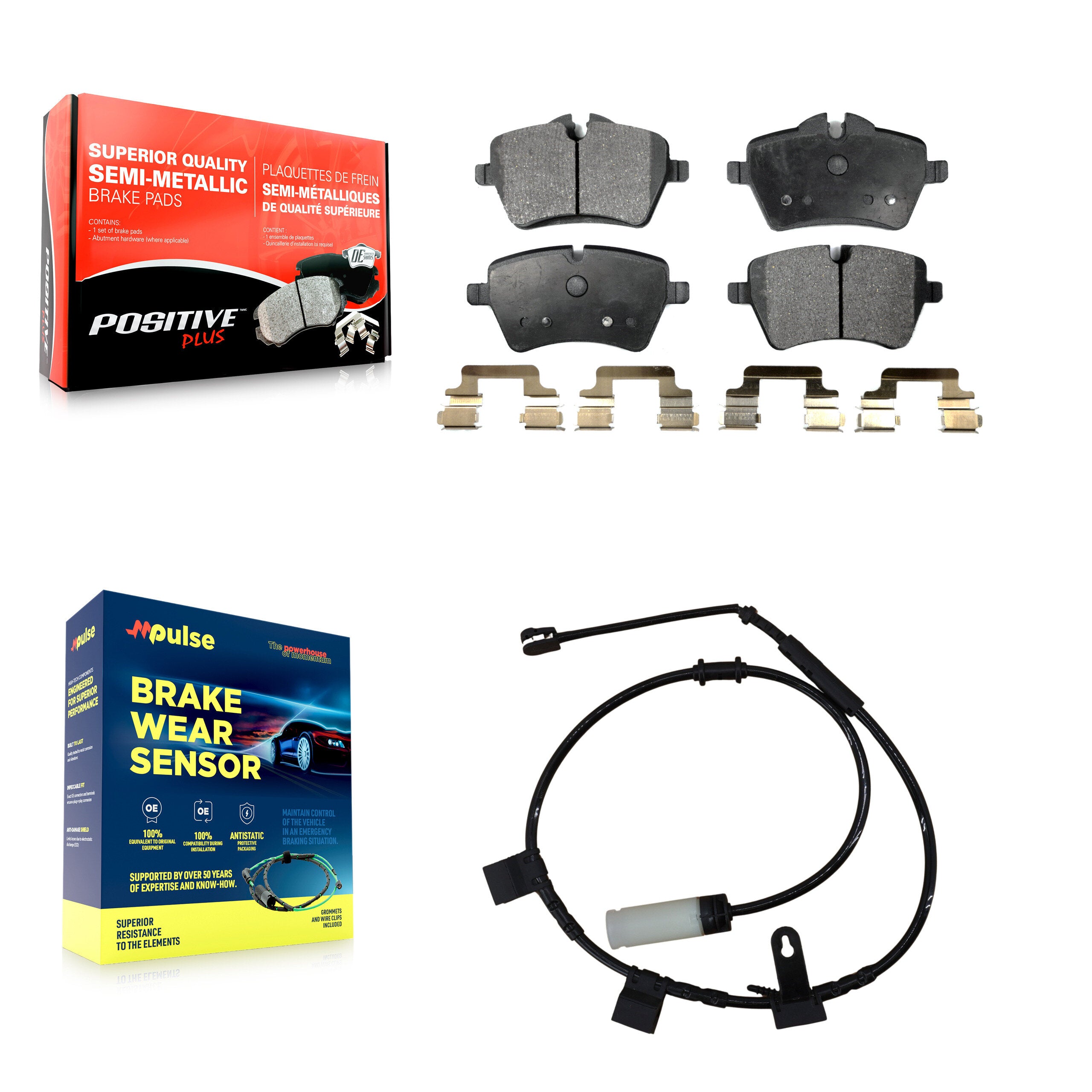 Positive Plus KPW-100572 Disc Brake Pad for 2011-2015 Mini Cooper - Front