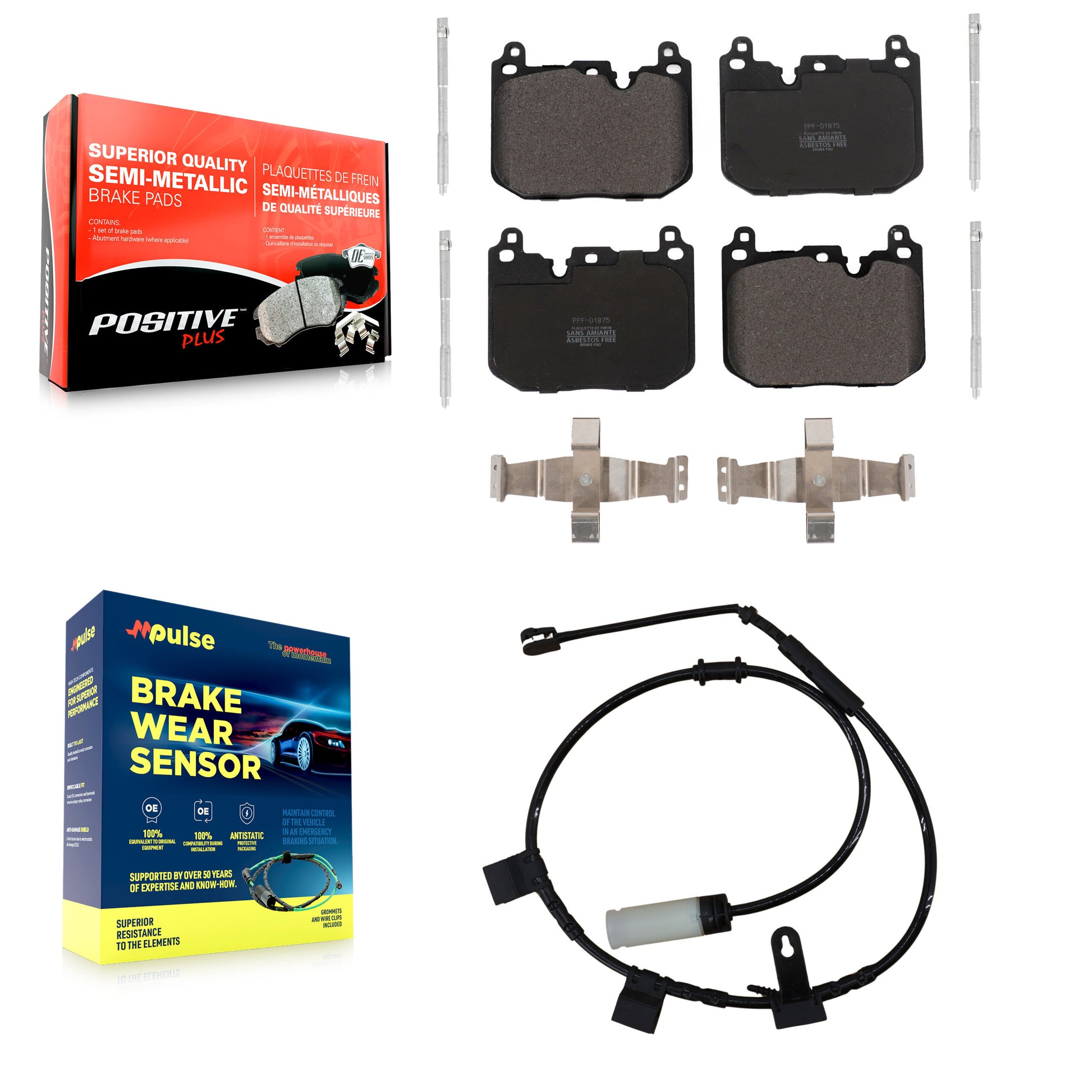 Positive Plus KPW-100575 Disc Brake Pad for 2015 Mini Cooper - Front