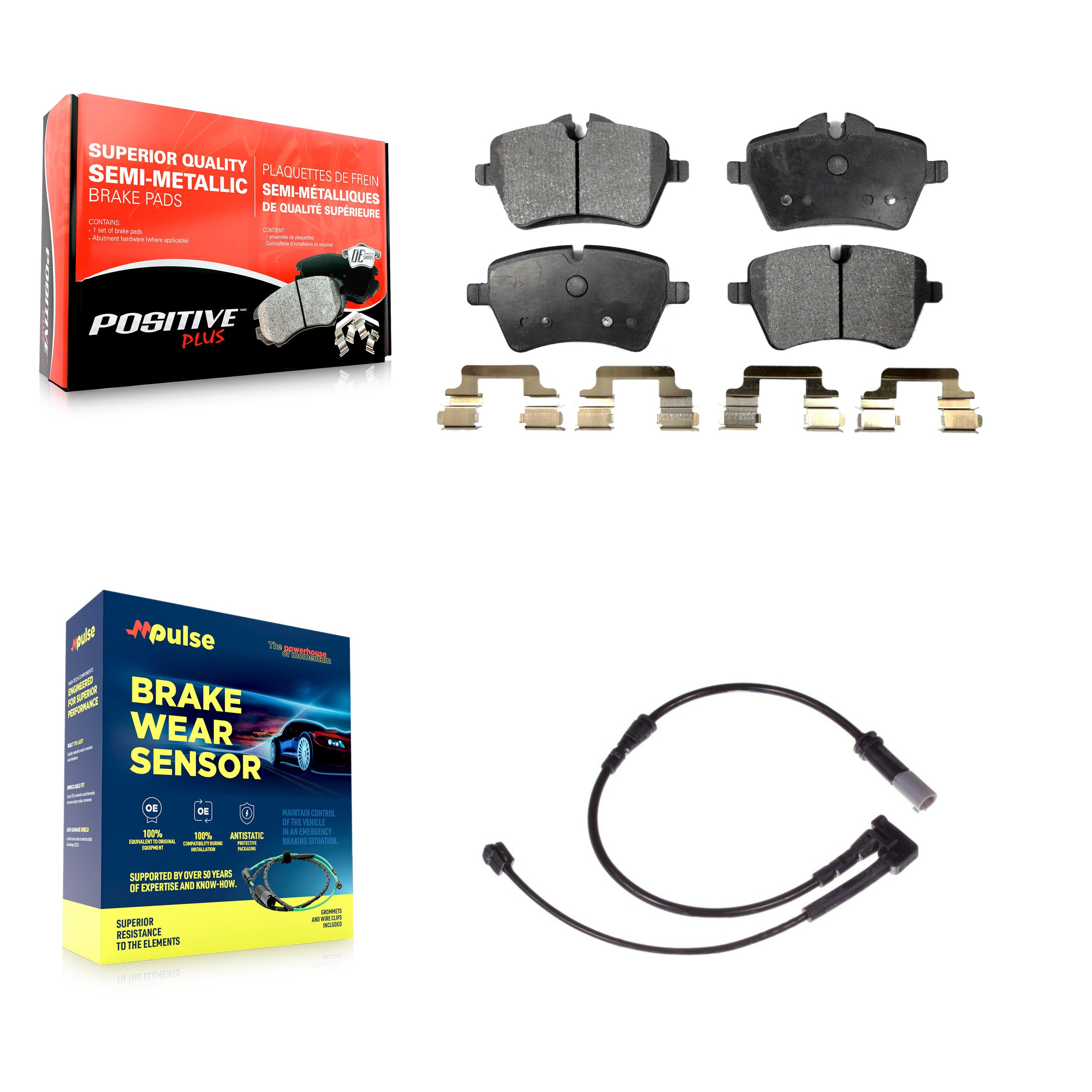 Positive Plus KPW-100577 Disc Brake Pad for 2015-2016 Mini Cooper - Front