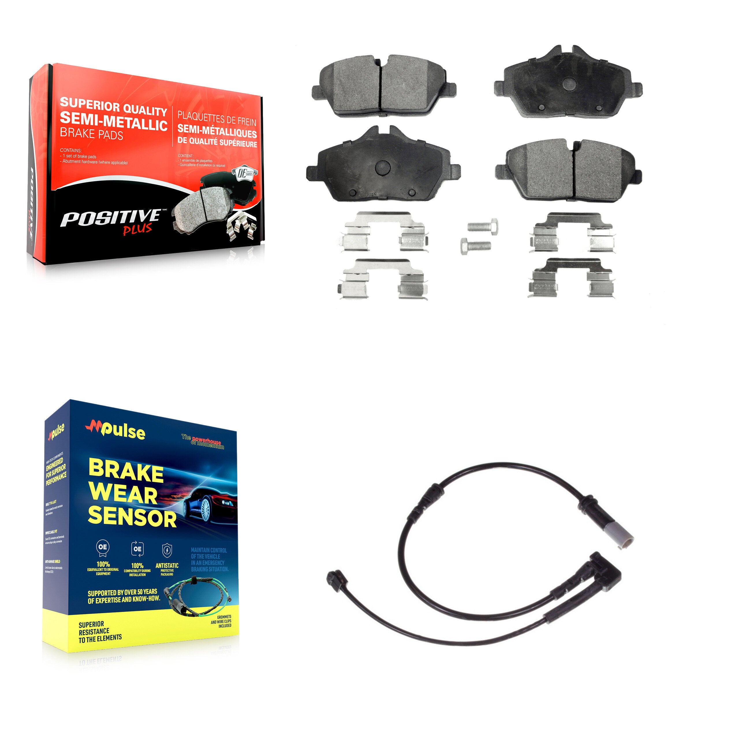 Positive Plus KPW-100578 Disc Brake Pad for 2015-2024 Mini Cooper - Front