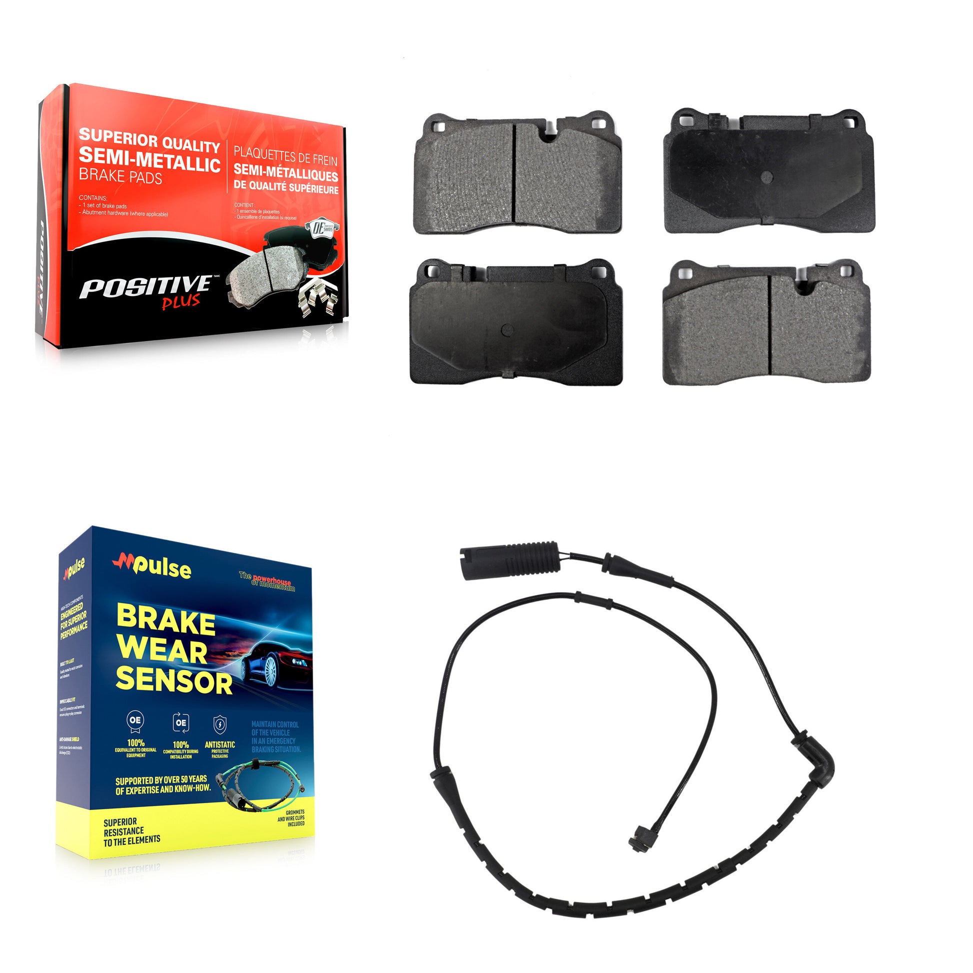 Positive Plus KPW-100583 Disc Brake Pad for 2006-2009 Land Rover Range Rover - Front