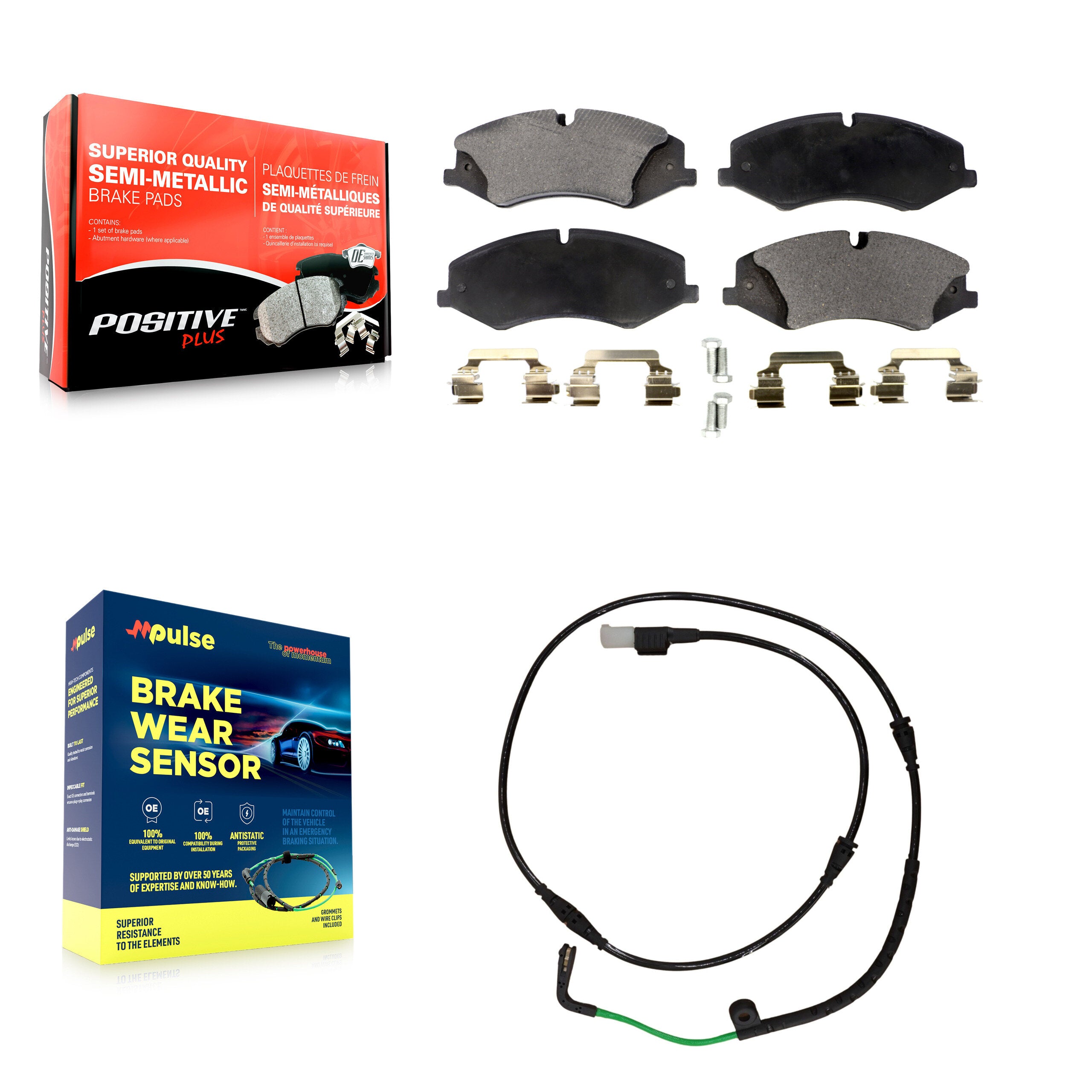Positive Plus KPW-100585 Disc Brake Pad for 2010-2015 Land Rover LR4 - Front