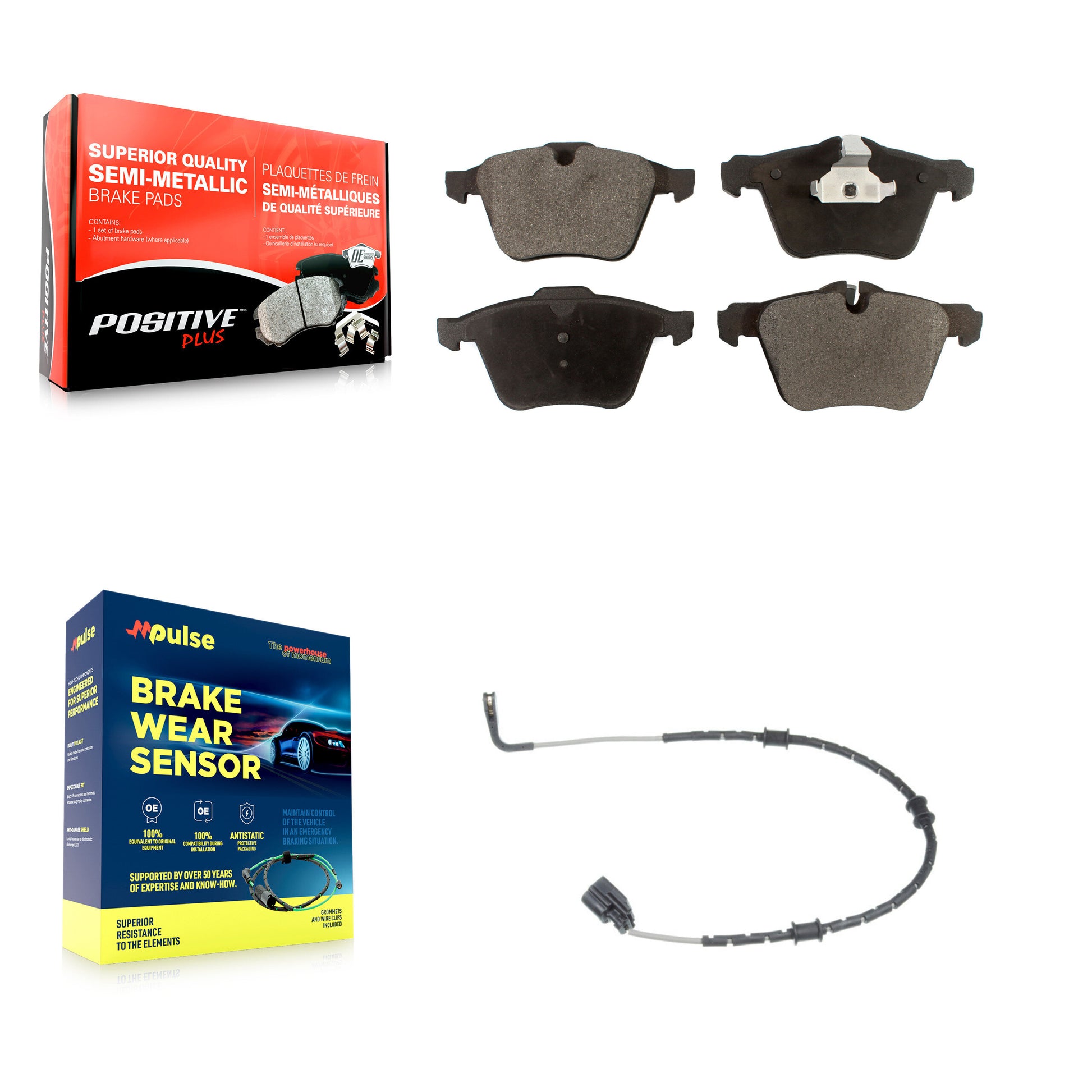 Positive Plus KPW-100586 Disc Brake Pad for 2010-2012 Jaguar XF, Jaguar XJ - Front