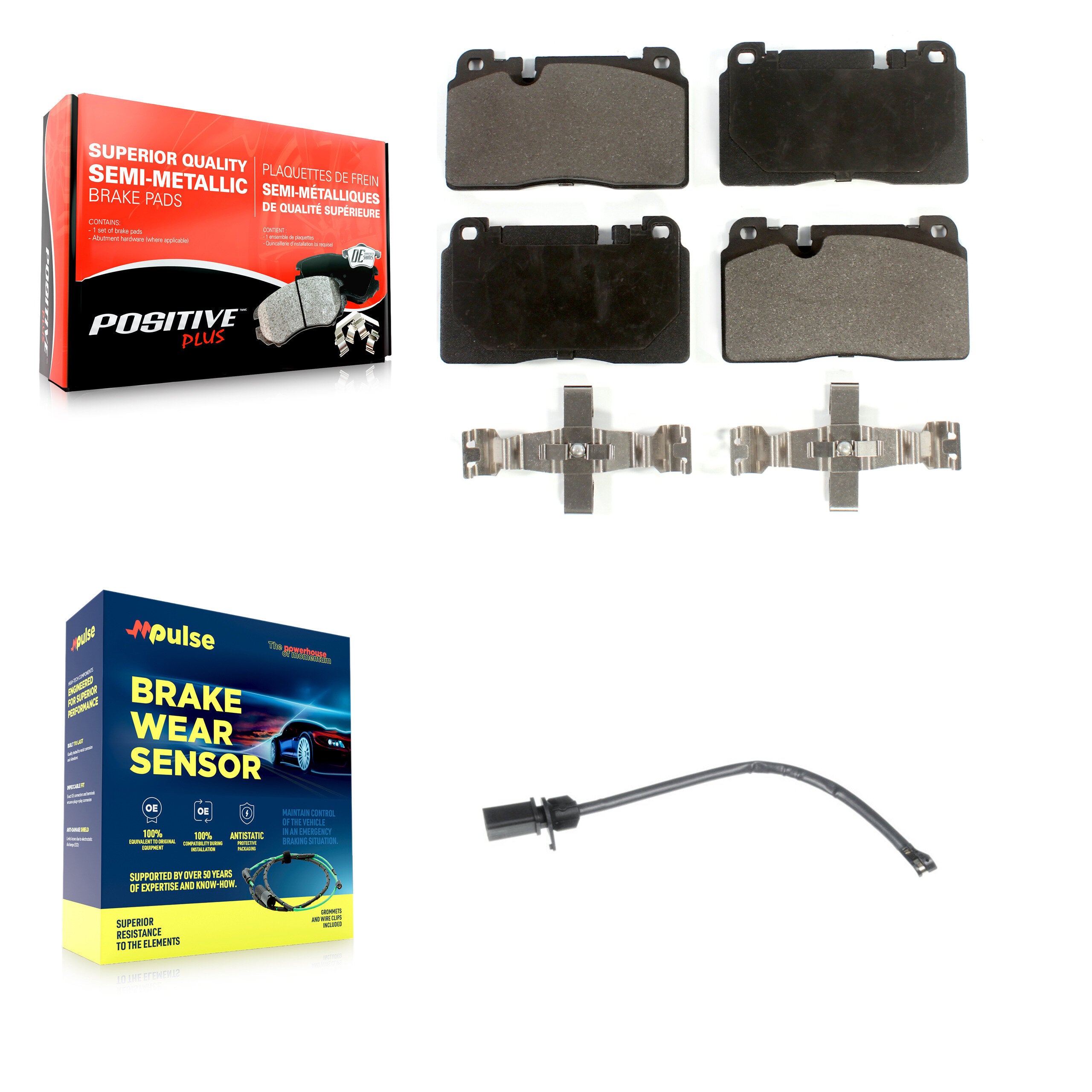 Positive Plus KPW-100599 Disc Brake Pad for 2014-2017 Audi Q5 - Front