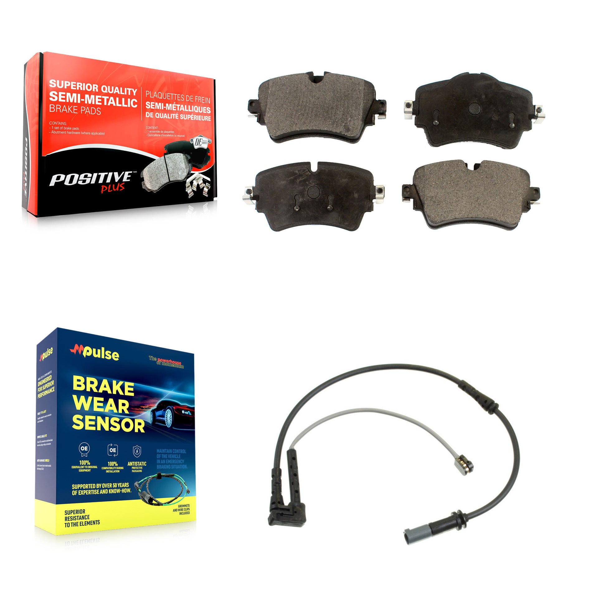 Positive Plus KPW-100606 Disc Brake Pad for 2016-2019 Mini Cooper Clubman - Front