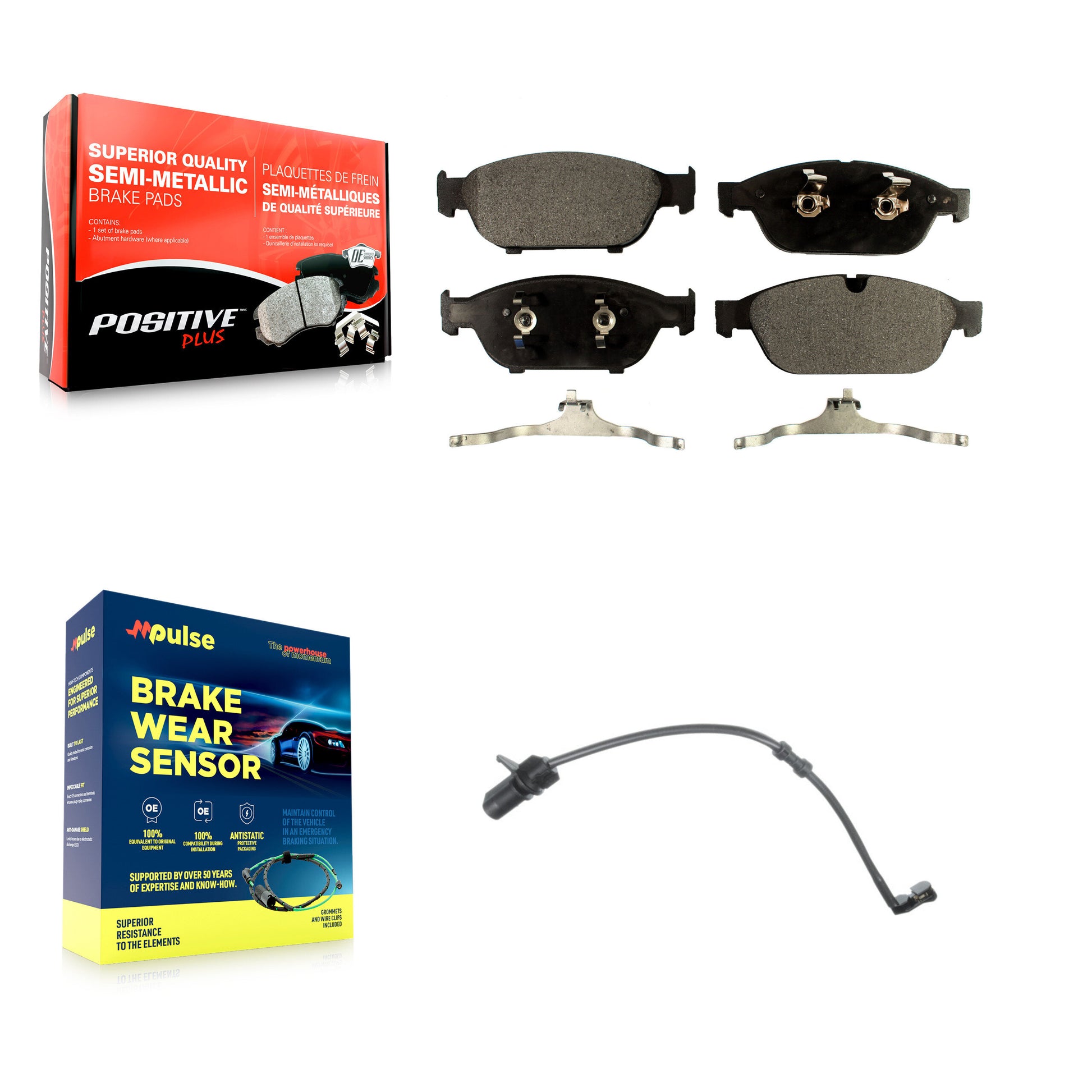 Positive Plus KPW-100618 Disc Brake Pad for 2012-2018 Audi A8 Quattro, Audi A6 and More - Front