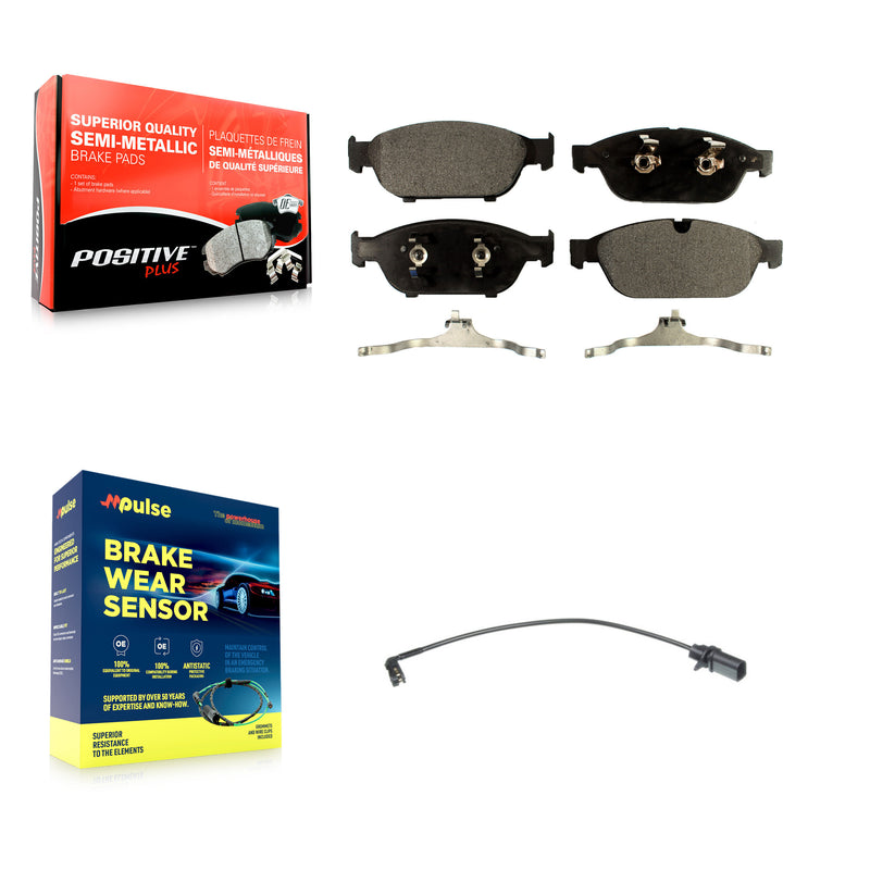 Positive Plus KPW-100622 Disc Brake Pad for 2014-2015 Audi A6 Quattro - Front
