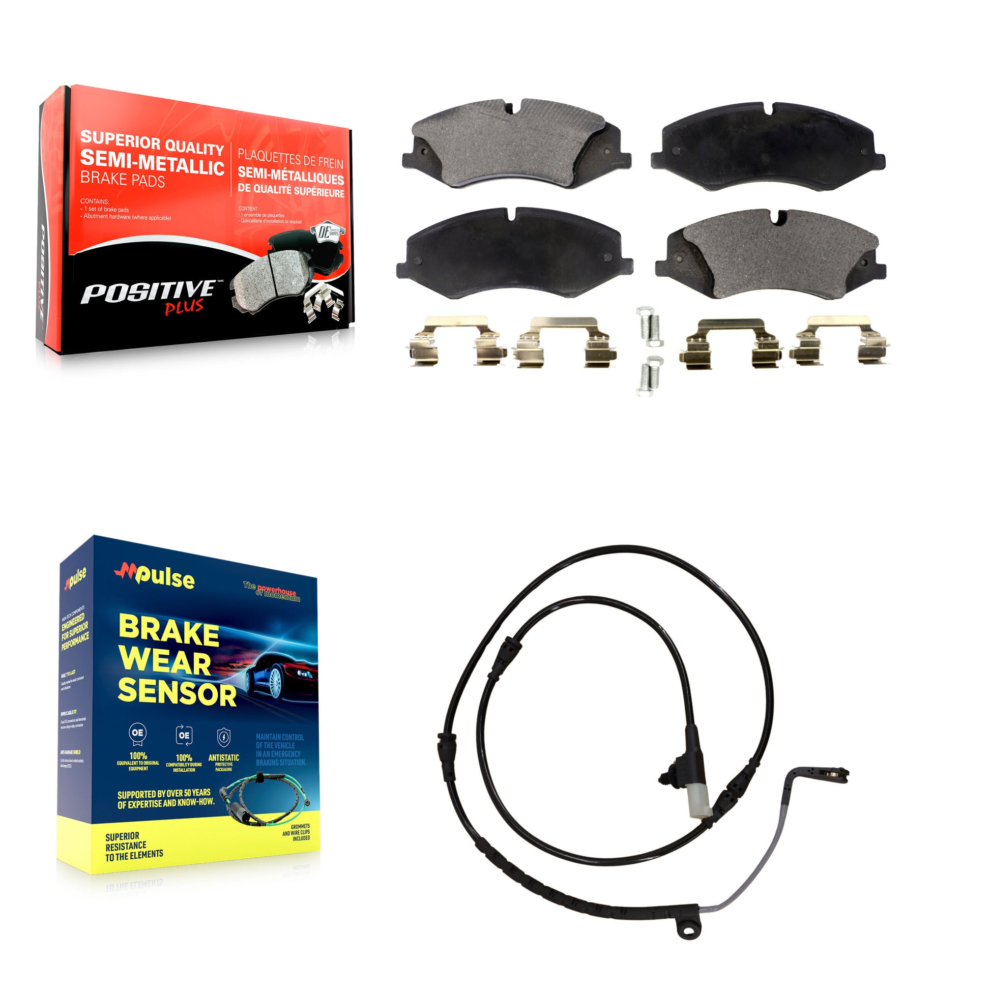 Positive Plus KPW-100627 Disc Brake Pad for 2010-2013 Land Rover Range Rover Sport - Front