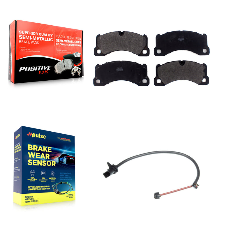 Positive Plus KPW-100645 Disc Brake Pad for 2015-2020 Porsche Macan - Front