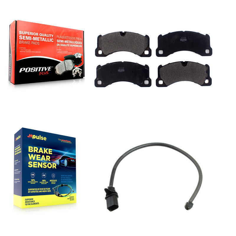 Positive Plus KPW-100647 Disc Brake Pad for 2015-2018 Porsche Macan - Front