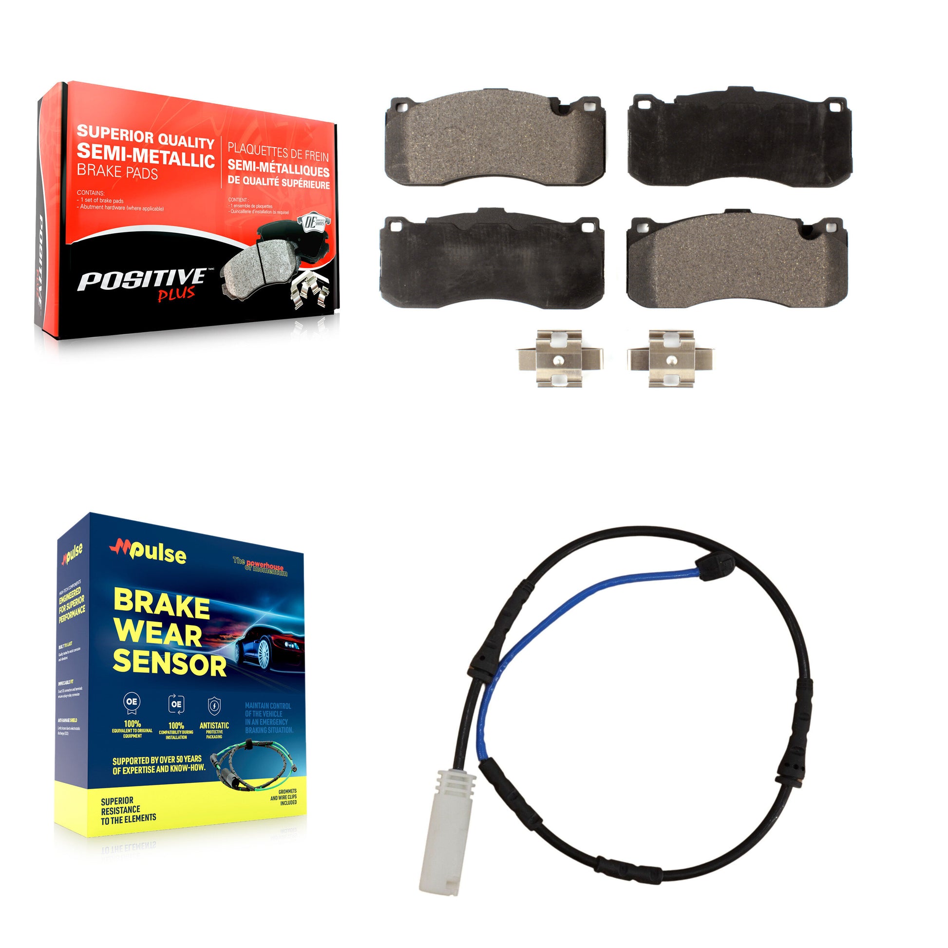 Positive Plus KPW-100651 Disc Brake Pad for 2011-2013 BMW 135i, BMW 135is - Front