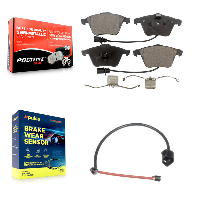 Positive Plus KPW-100667 Disc Brake Pad for 2012-2013 Audi TT Quattro - Front