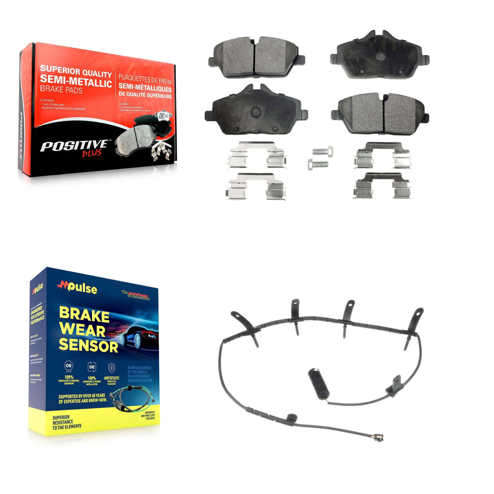 Positive Plus KPW-100678 Disc Brake Pad for 2007-2008 Mini Cooper - Front