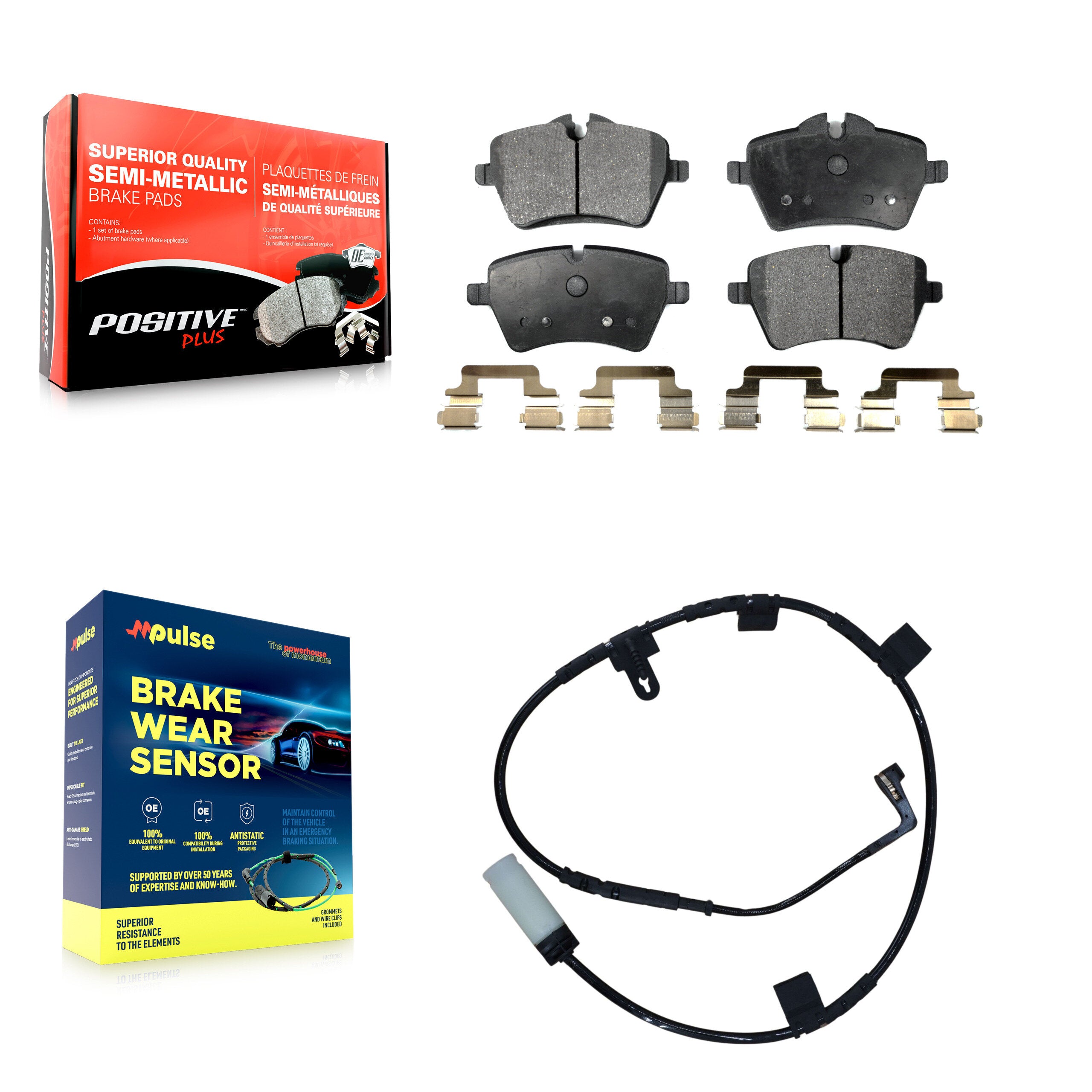 Positive Plus KPW-100680 Disc Brake Pad for 2007-2010 Mini Cooper - Front