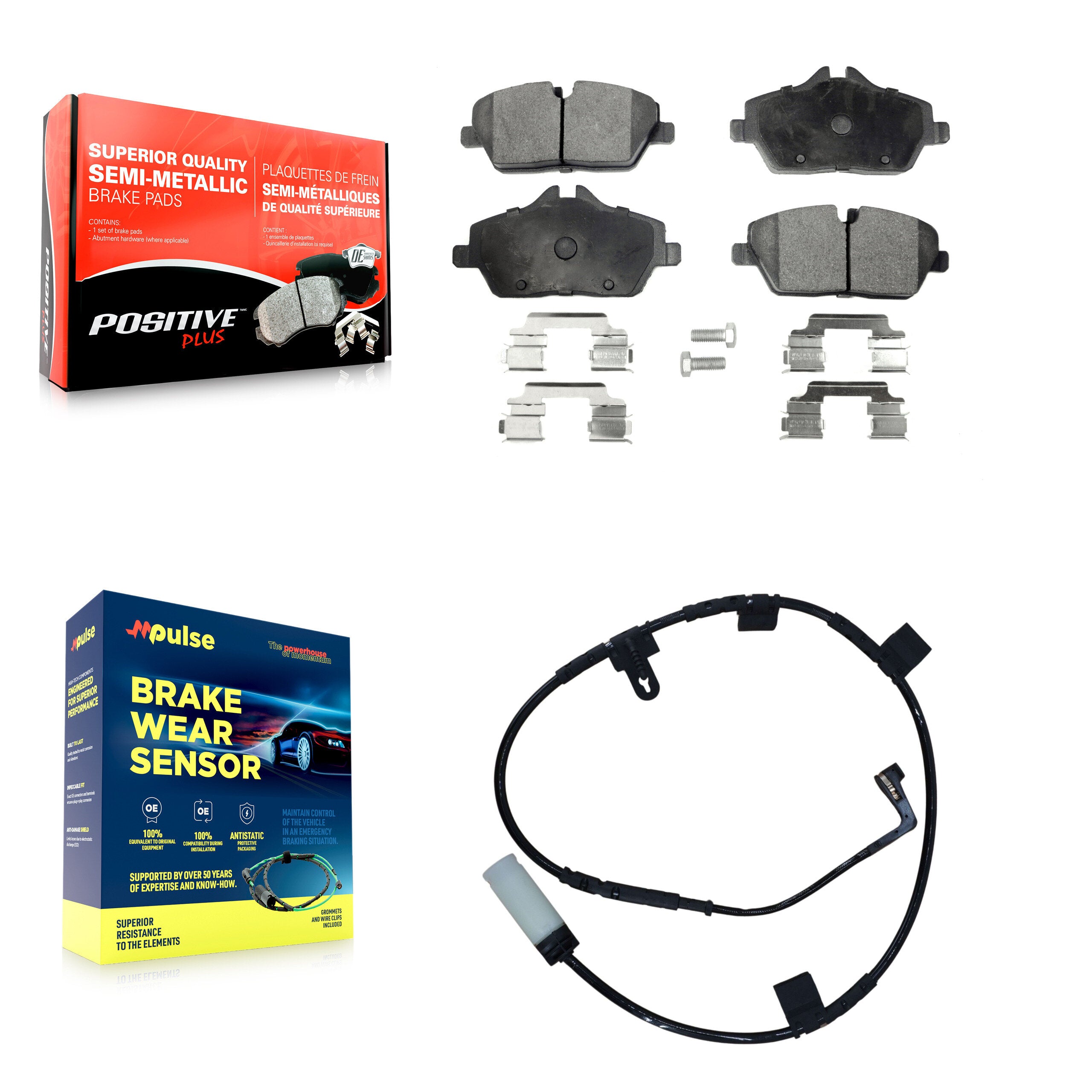 Positive Plus KPW-100681 Disc Brake Pad for 2007-2010 Mini Cooper - Front