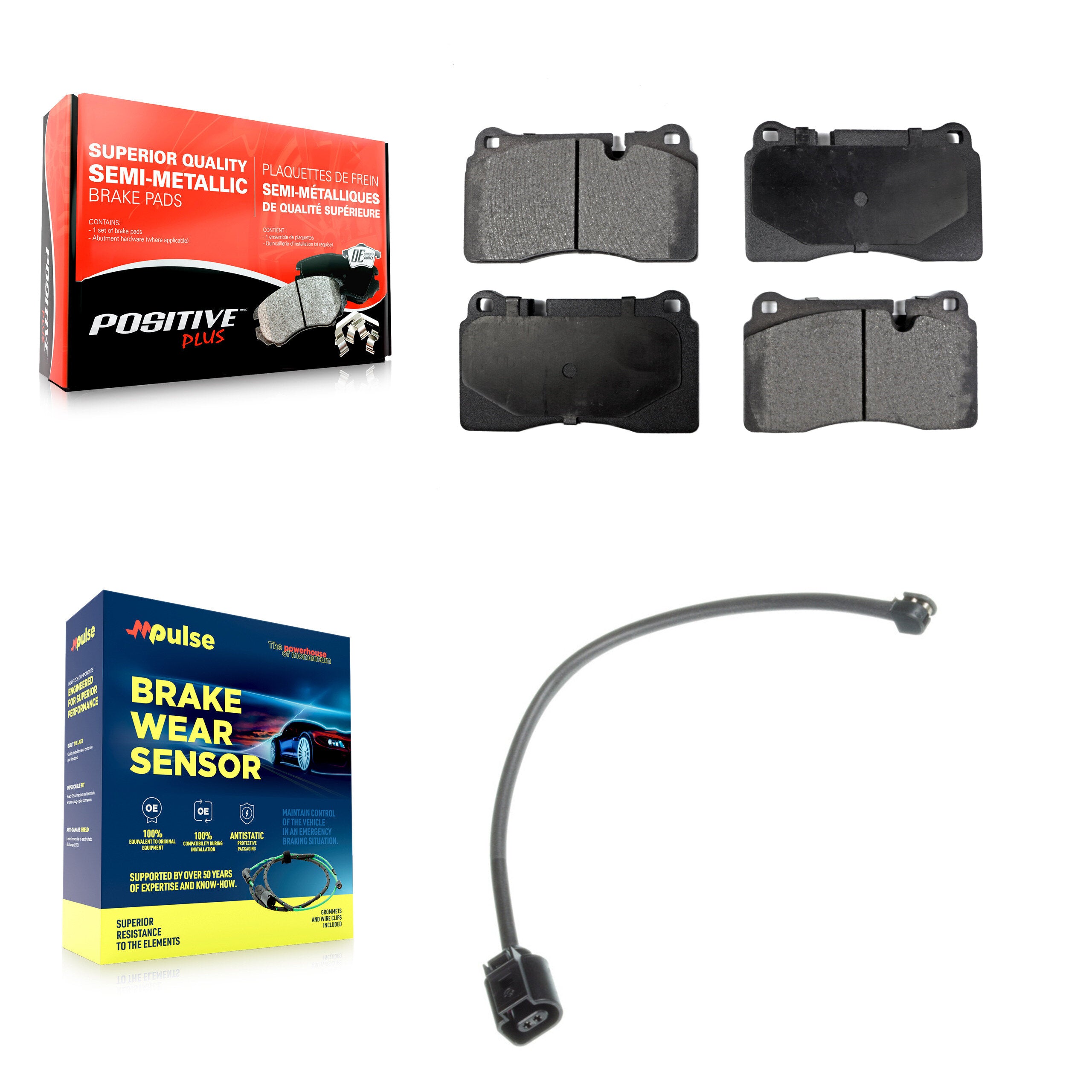 Positive Plus KPW-100689 Disc Brake Pad for 2011-2014 Volkswagen Touareg - Front