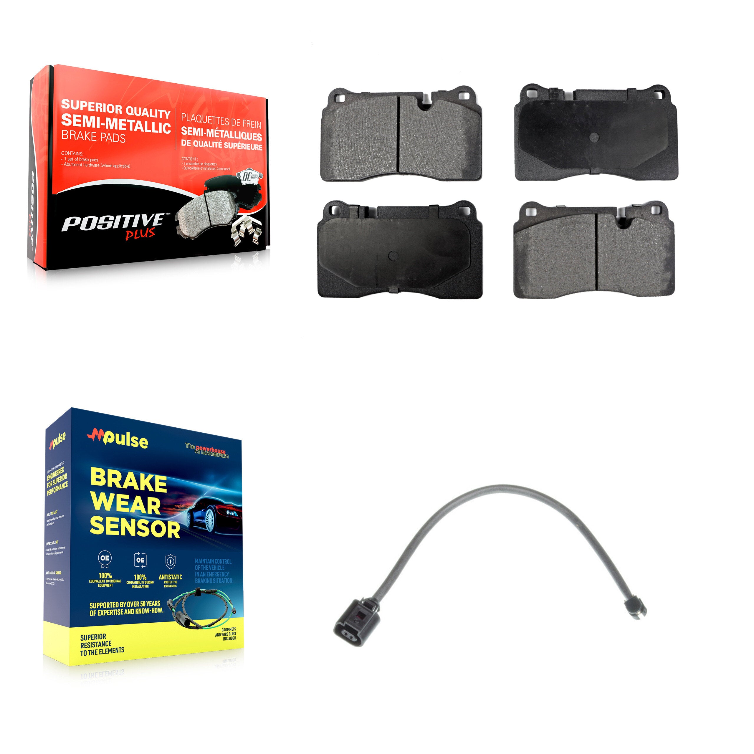 Positive Plus KPW-100691 Disc Brake Pad for 2013-2017 Volkswagen Touareg - Front