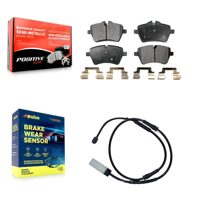 Positive Plus KPW-100728 Disc Brake Pad for 2011-2016 Mini Cooper Countryman, Mini Cooper Paceman - Front