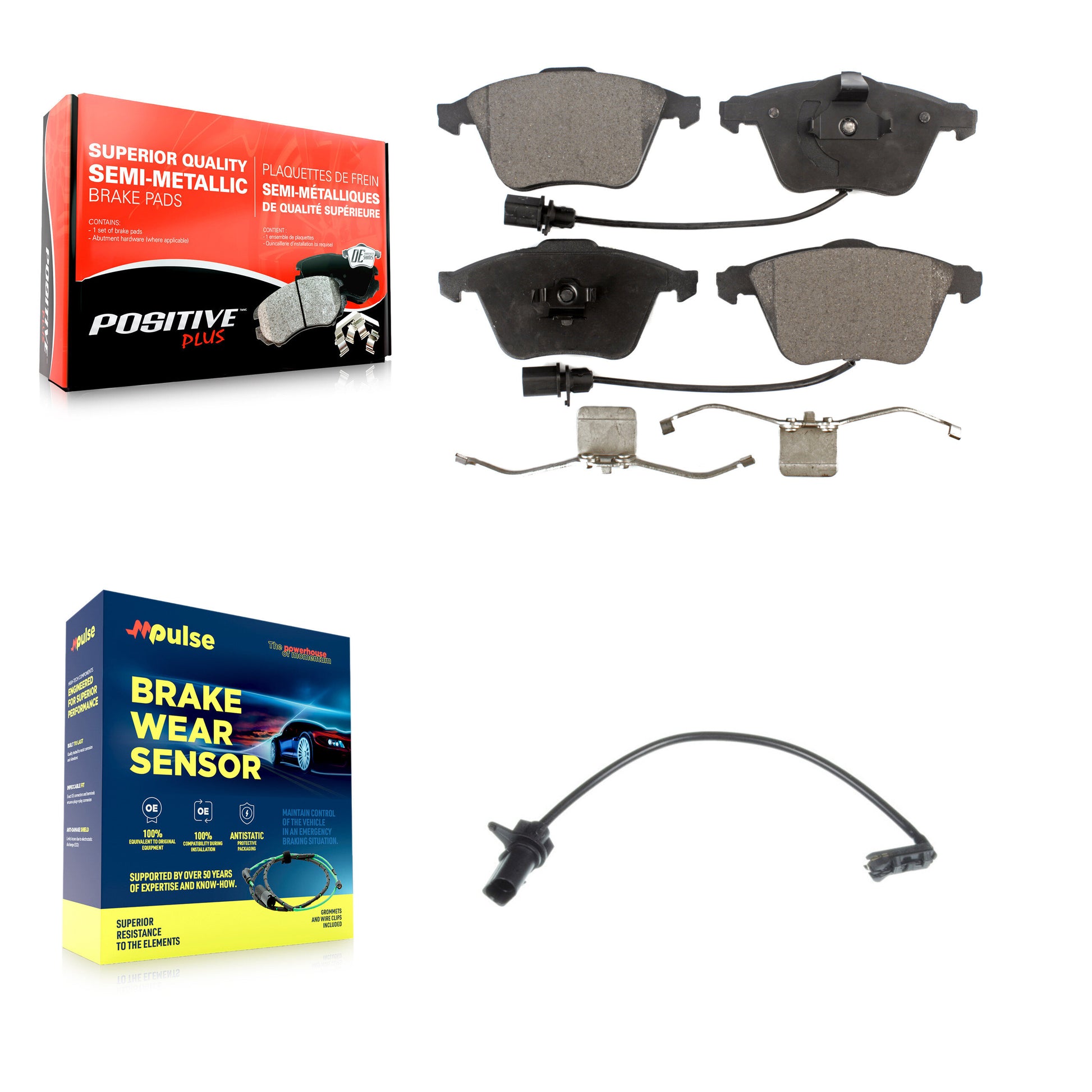 Positive Plus KPW-100763 Disc Brake Pad for 2011 Audi A6 - Front