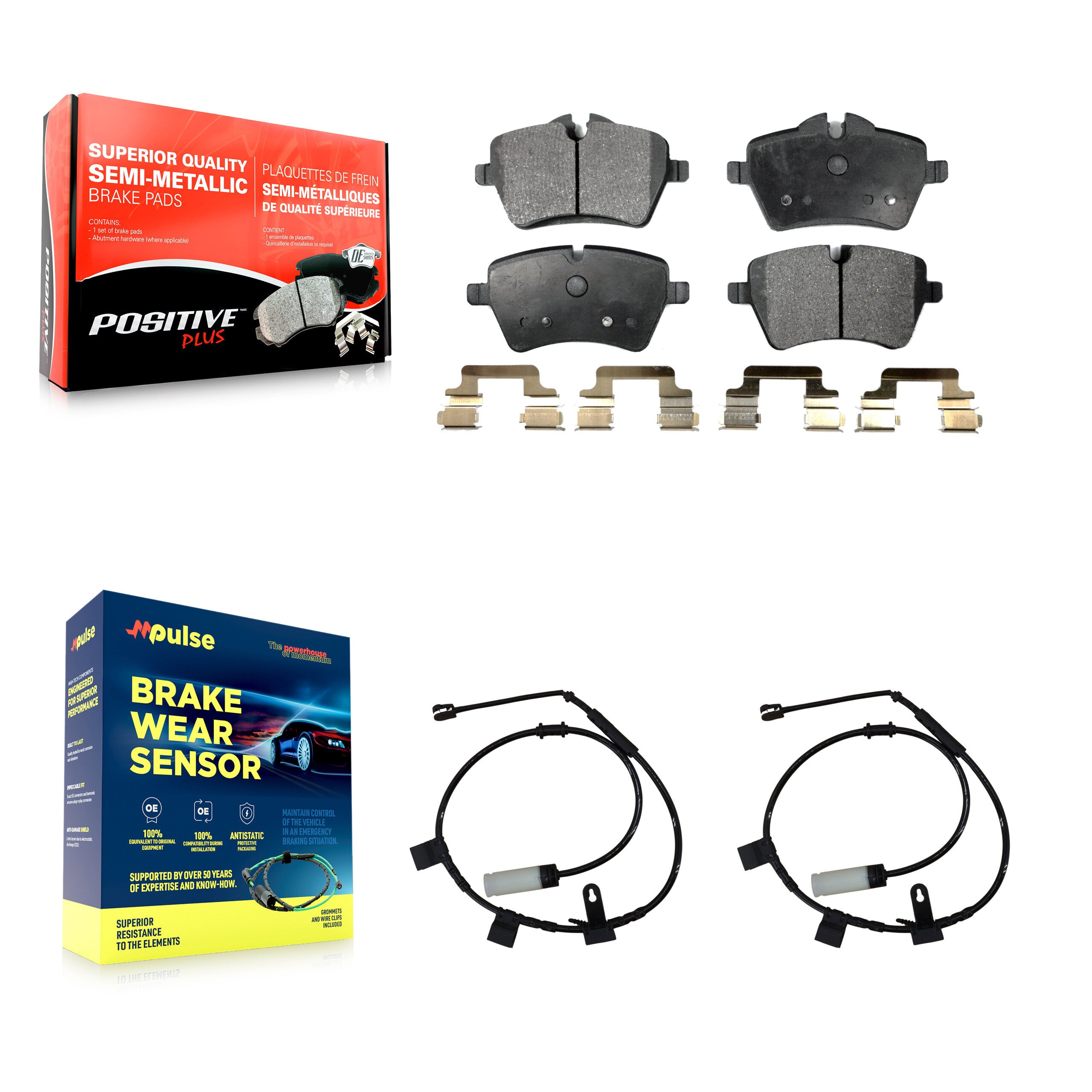 Positive Plus KPW-100769 Disc Brake Pad for 2011-2015 Mini Cooper - Front