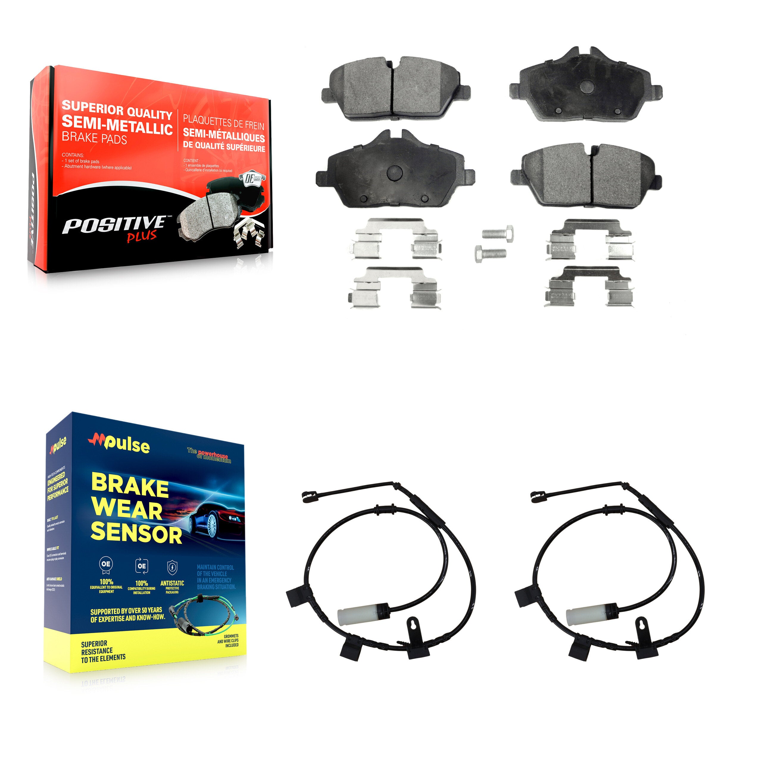 Positive Plus KPW-100770 Disc Brake Pad for 2011-2015 Mini Cooper - Front