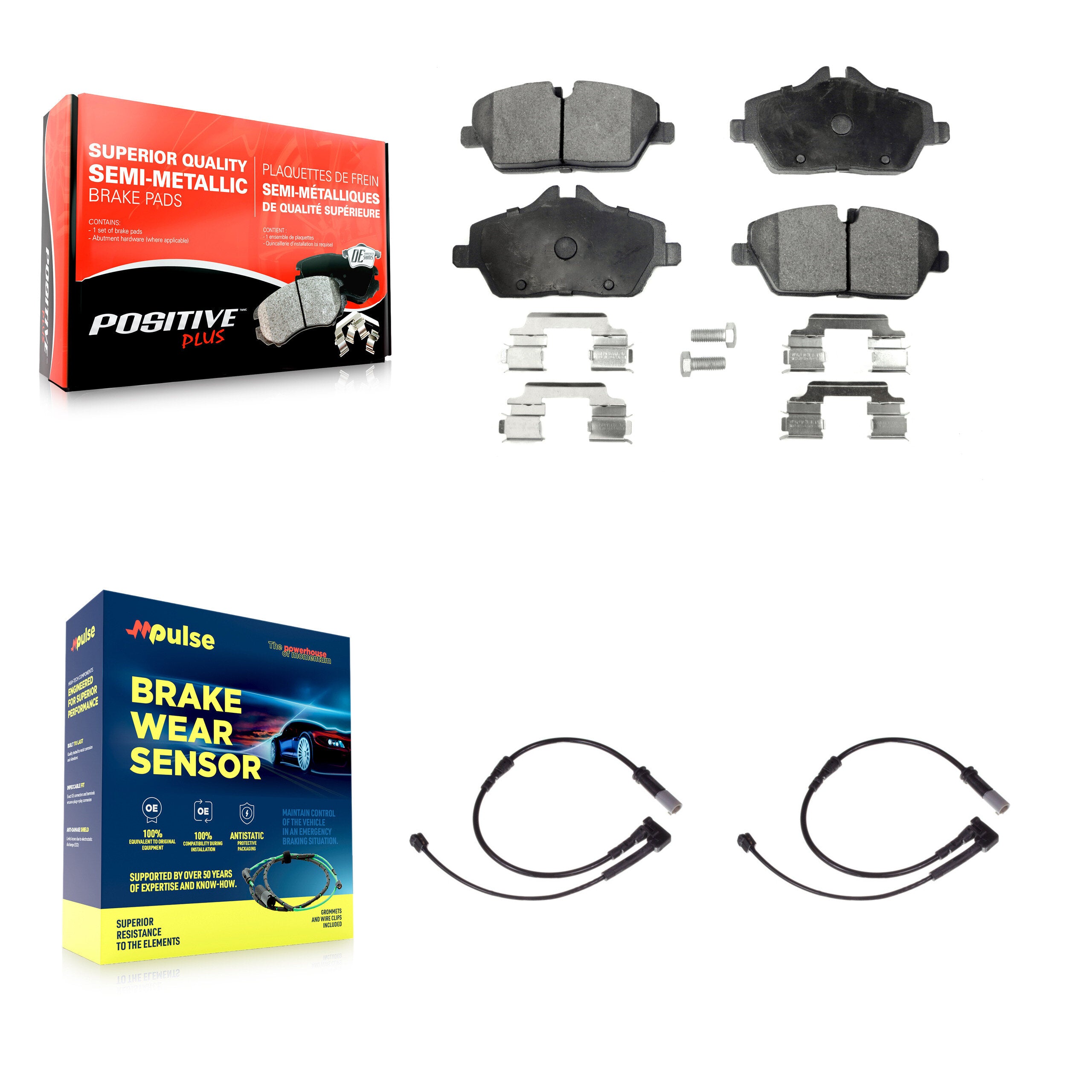 Positive Plus KPW-100775 Disc Brake Pad for 2015-2024 Mini Cooper - Front