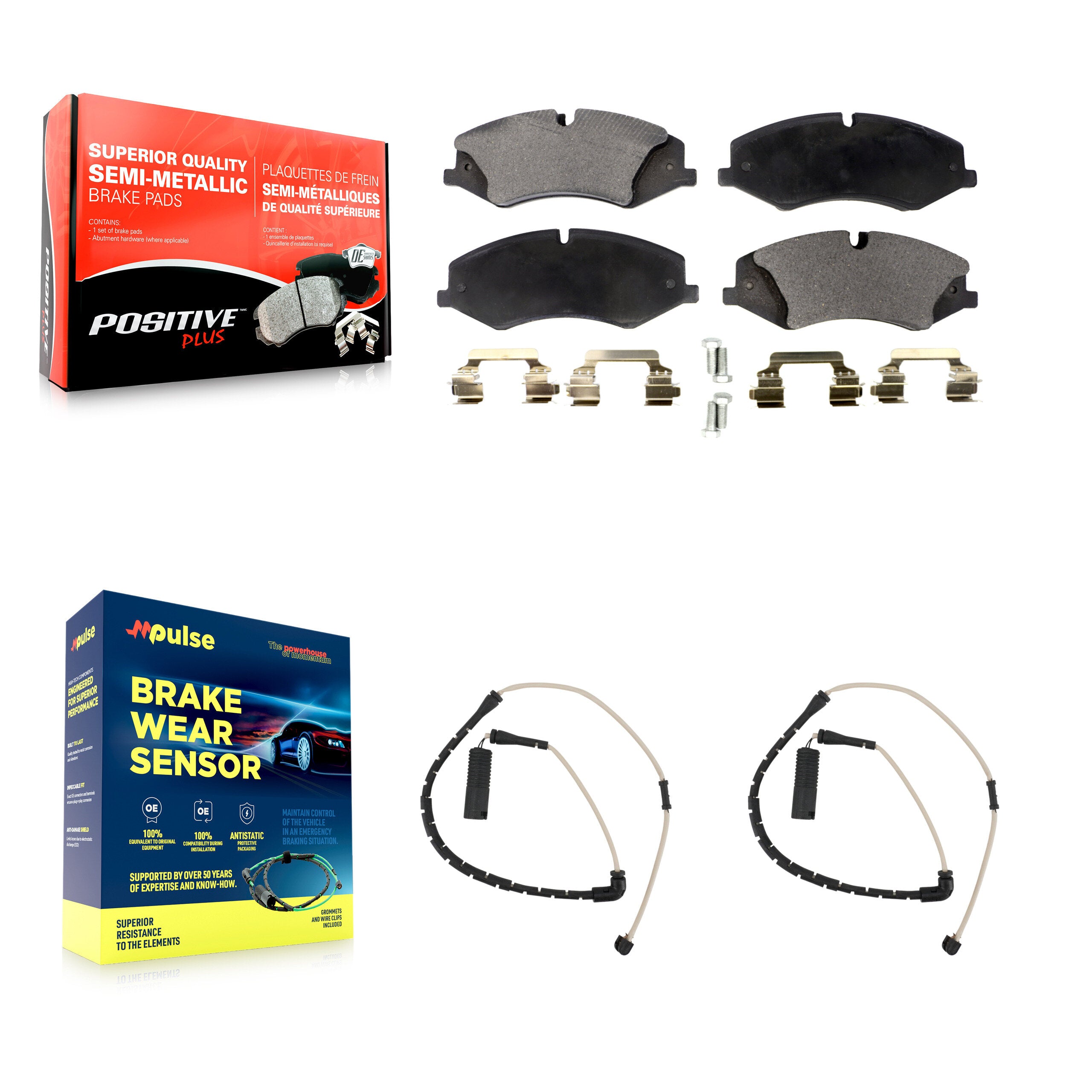 Positive Plus KPW-100777 Disc Brake Pad for 2010-2012 Land Rover Range Rover - Front