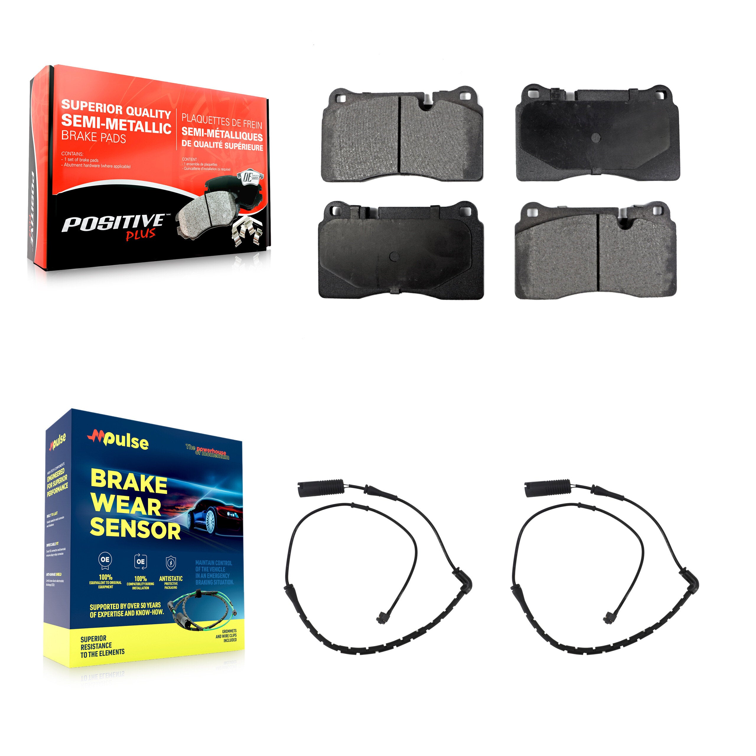 Positive Plus KPW-100780 Disc Brake Pad for 2006-2009 Land Rover Range Rover - Front