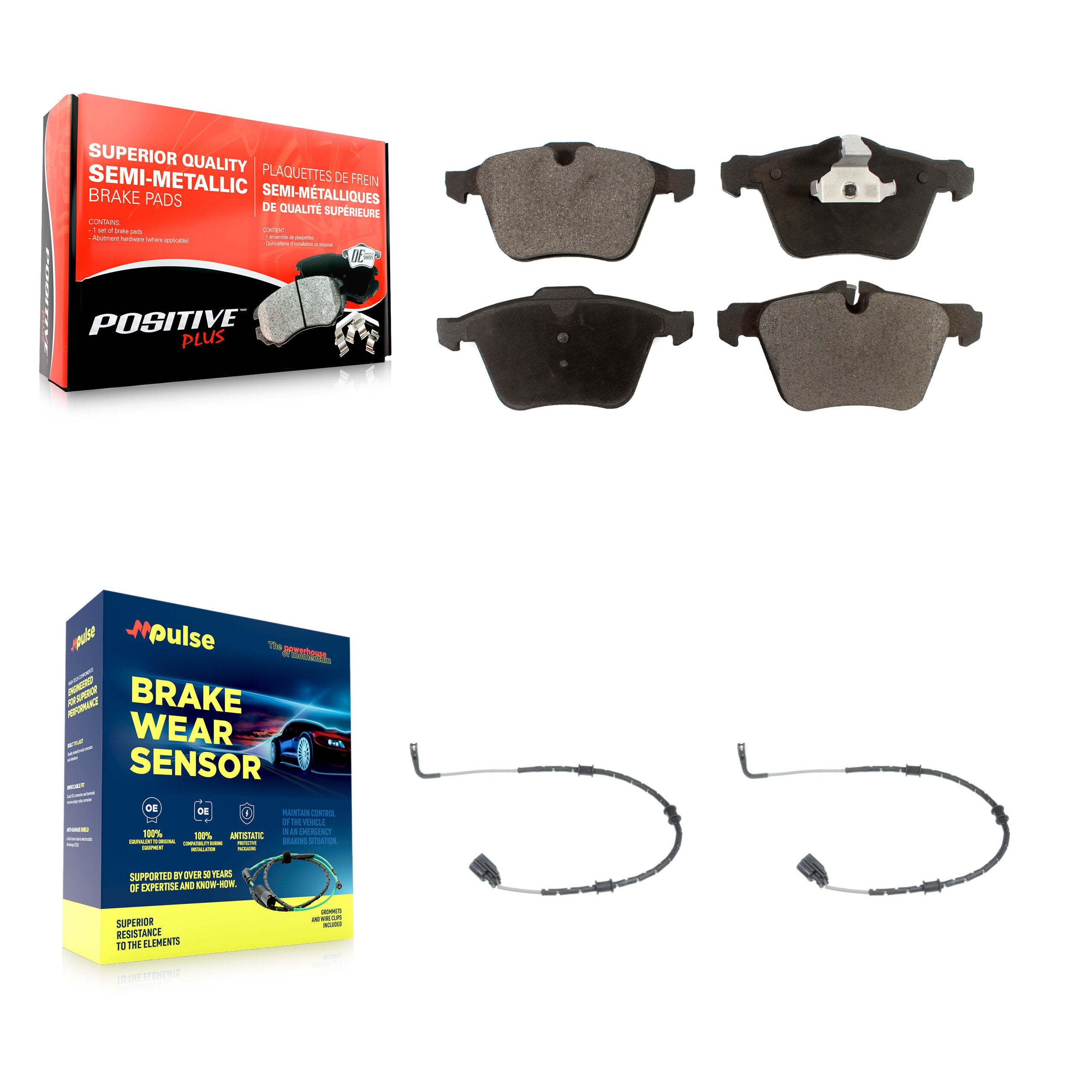 Positive Plus KPW-100783 Disc Brake Pad for 2010-2012 Jaguar XF, Jaguar XJ - Front