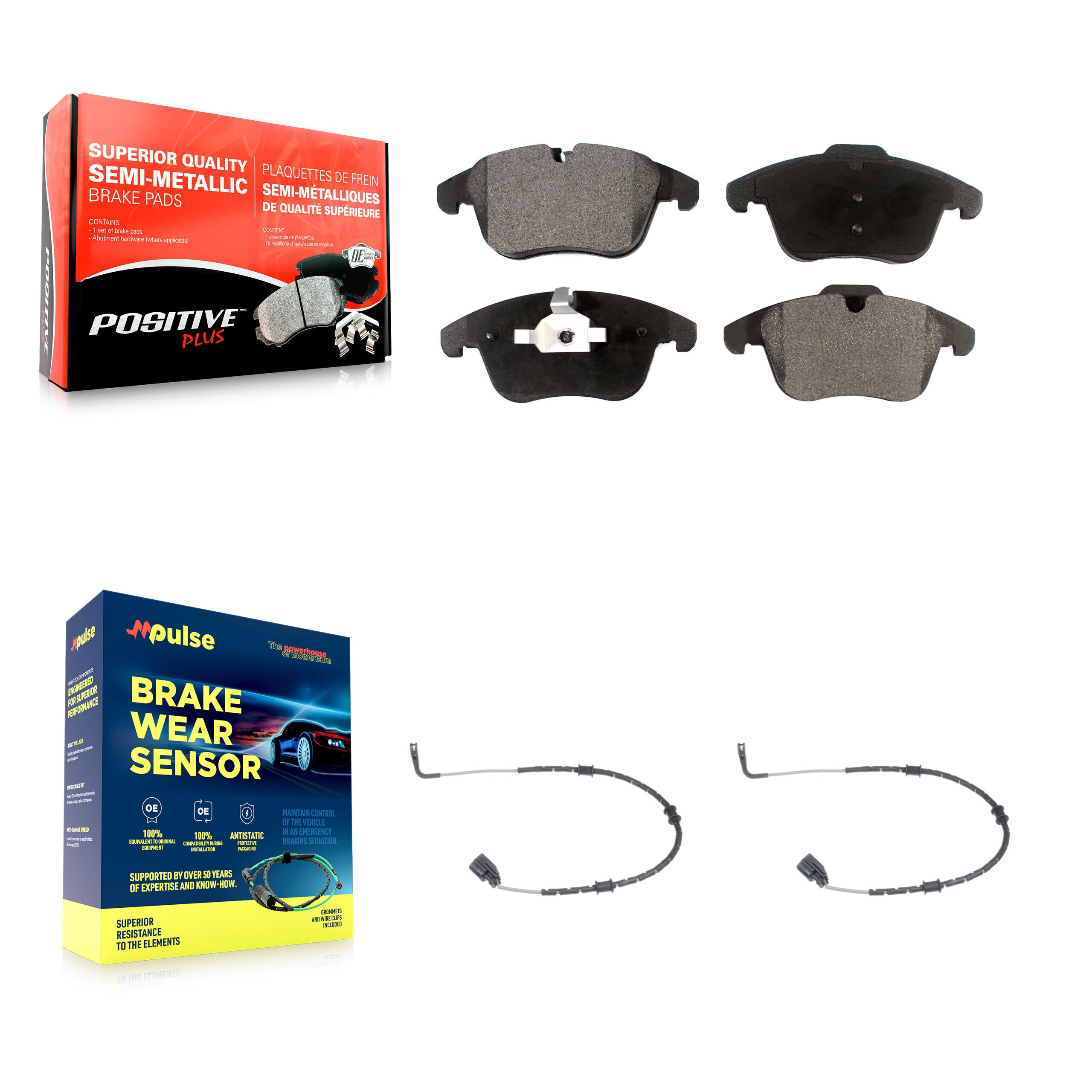 Positive Plus KPW-100788 Disc Brake Pad for 2009-2010 Jaguar XF - Front