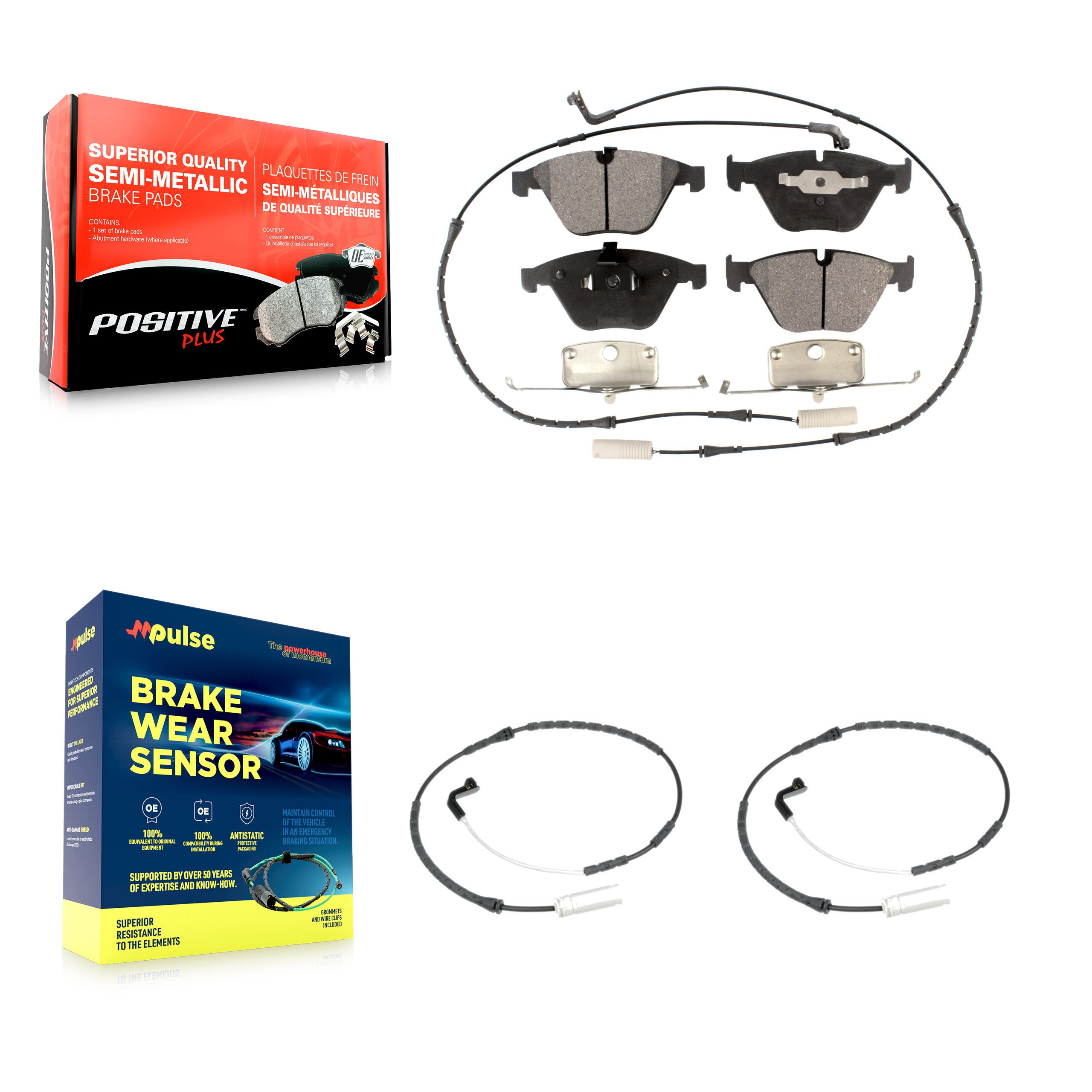Positive Plus KPW-100789 Disc Brake Pad for 2009-2010 BMW 328i xDrive, BMW 335i xDrive - Front