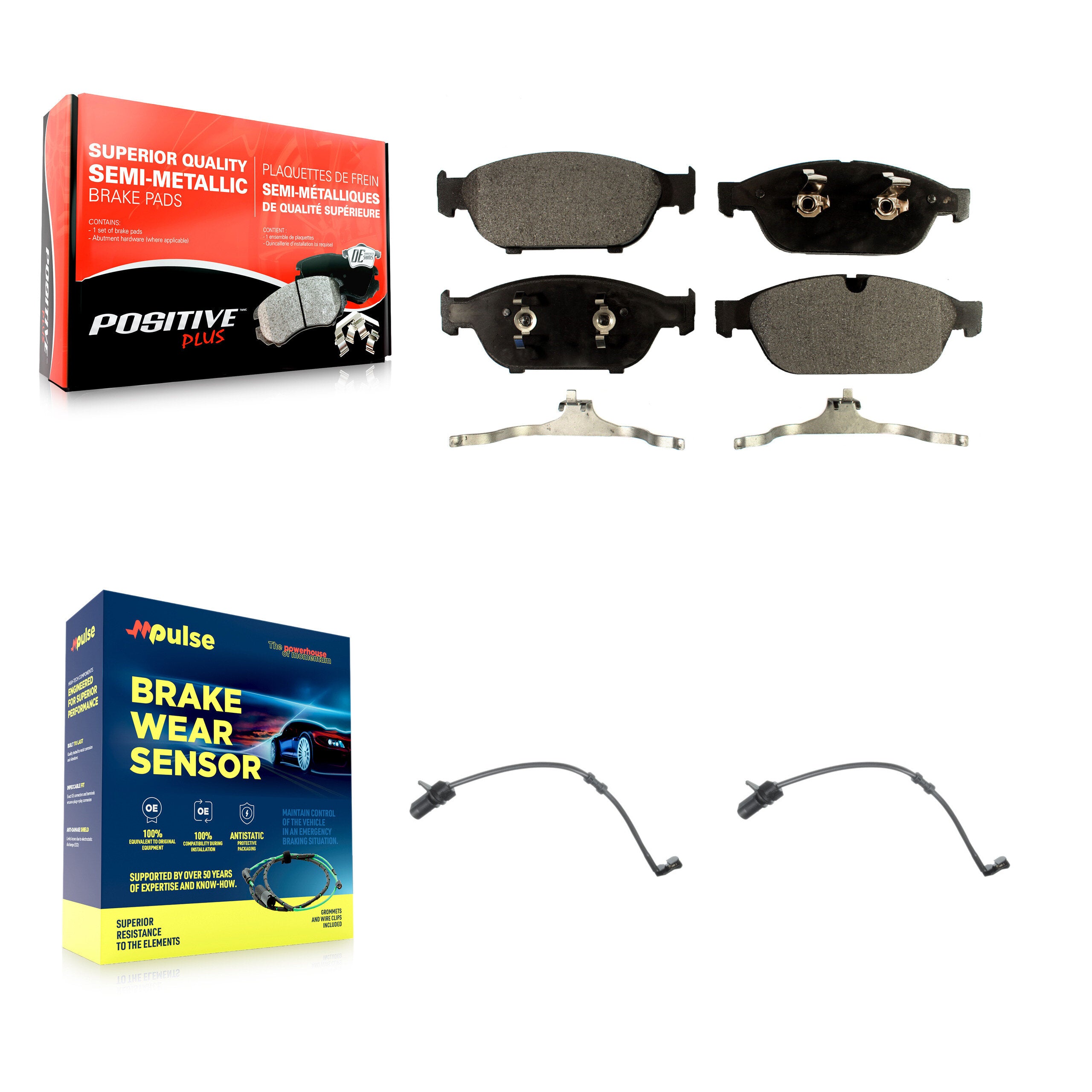 Positive Plus KPW-100815 Disc Brake Pad for 2012-2018 Audi A8 Quattro, Audi A6 and More - Front