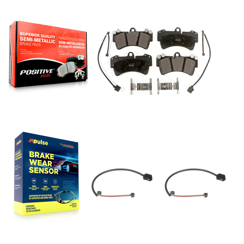 Positive Plus KPW-100828 Disc Brake Pad for 2007-2015 Audi Q7, Porsche Cayenne - Front