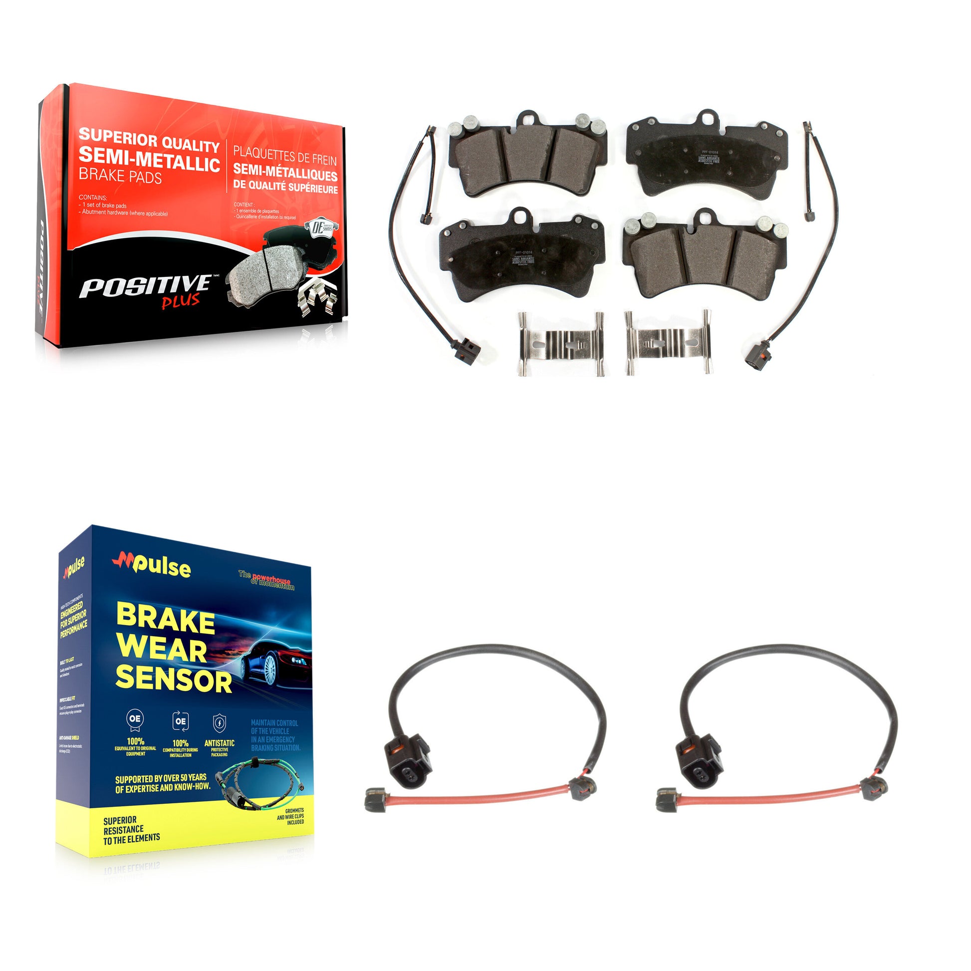 Positive Plus KPW-100829 Disc Brake Pad for 2005-2010 Porsche Cayenne - Front