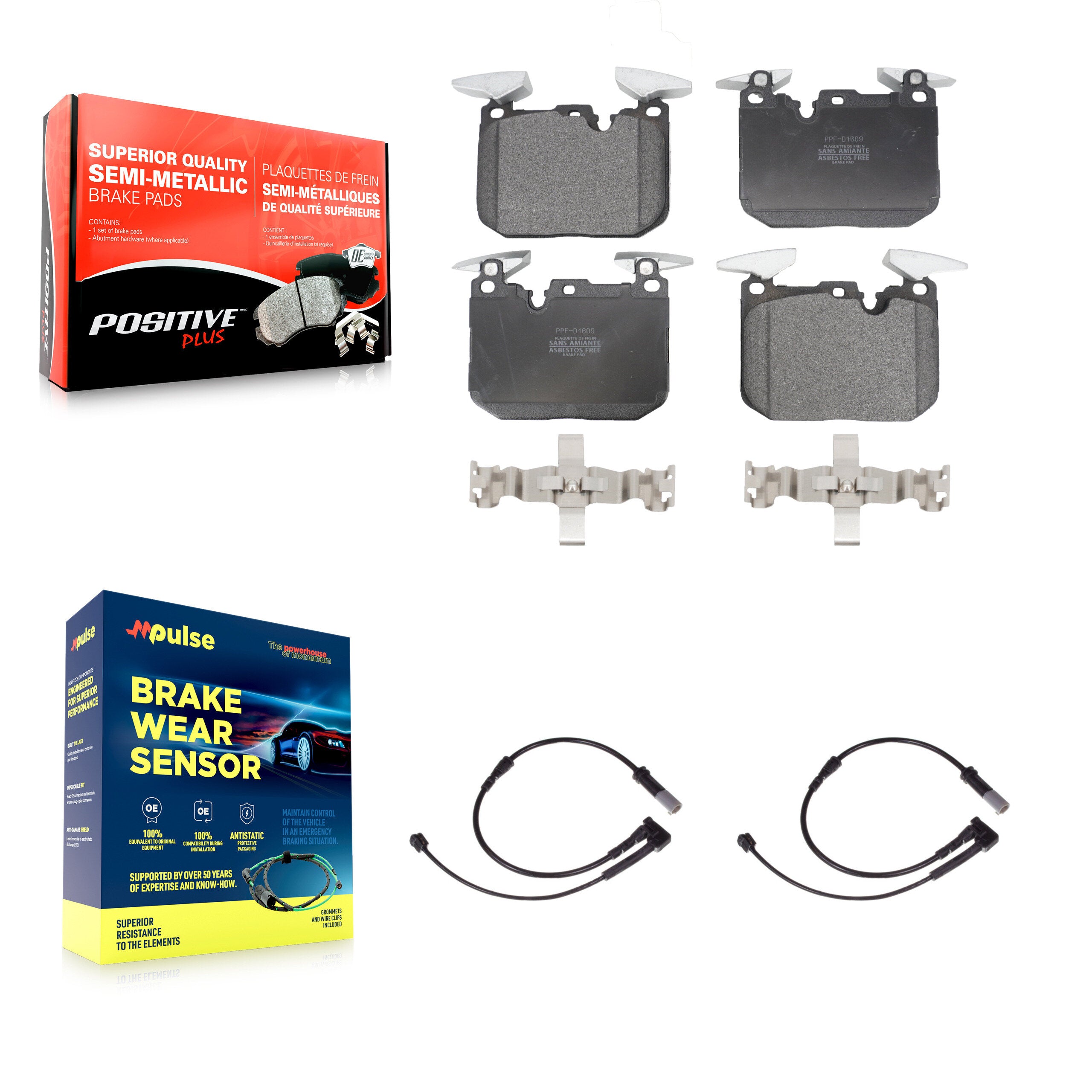 Positive Plus KPW-100831 Disc Brake Pad for 2020 Mini Cooper - Front